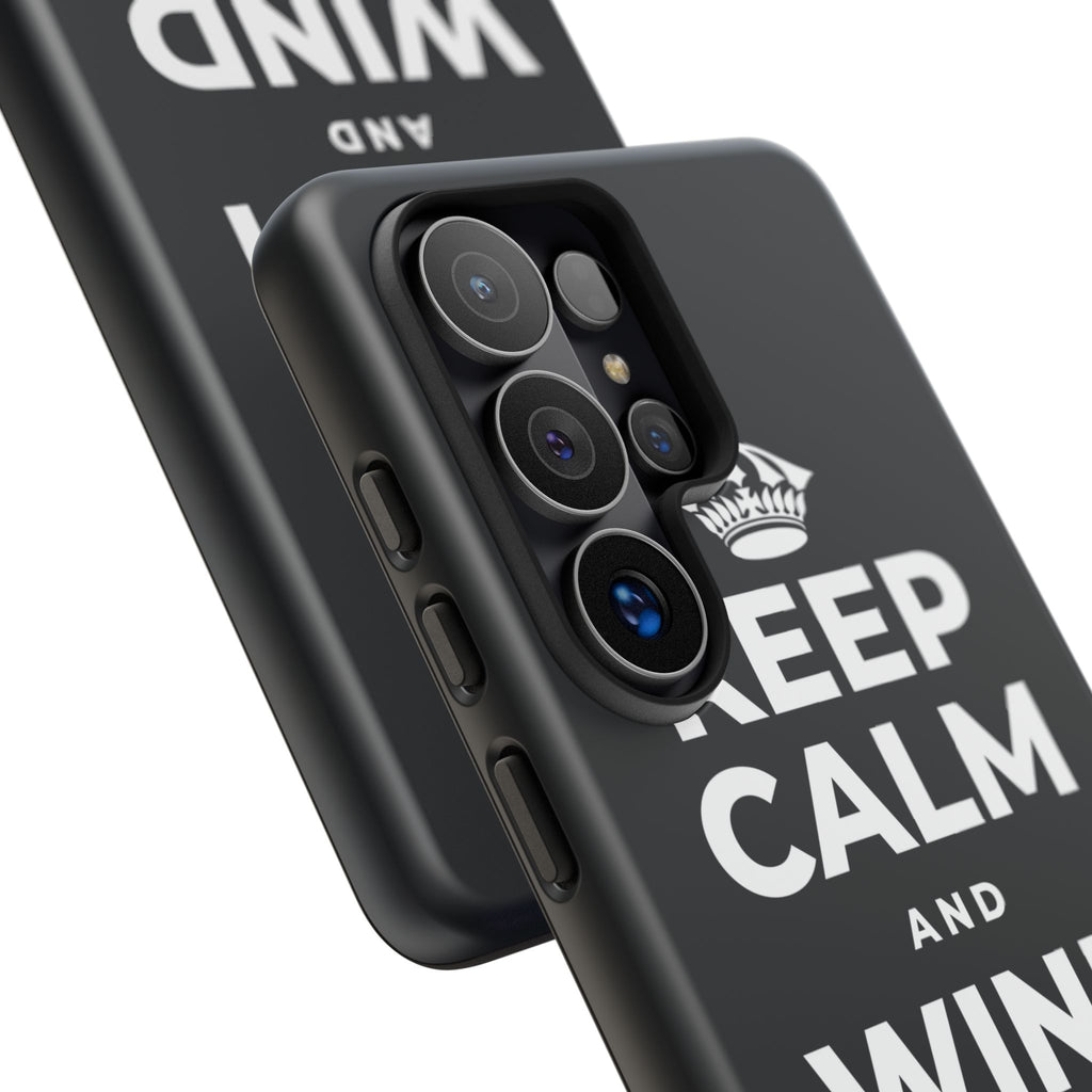 KEEP CALM AND WIND DOWN GENTLY Phone Case (Dark)