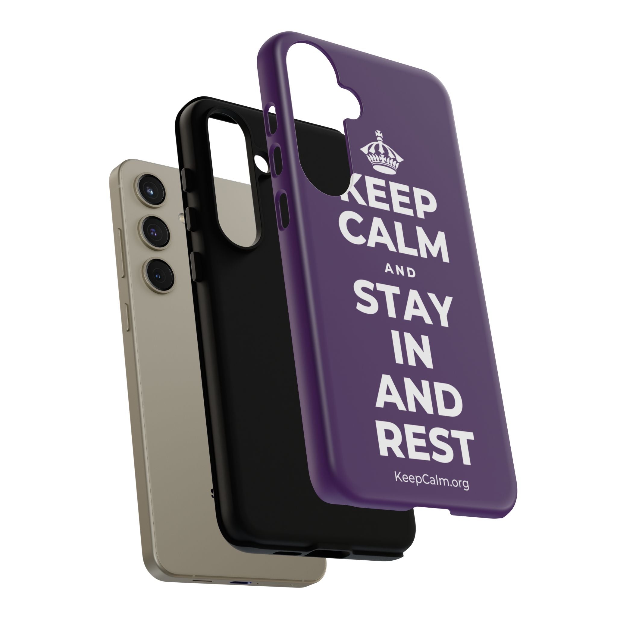 KEEP CALM AND STAY IN AND REST Phone Case