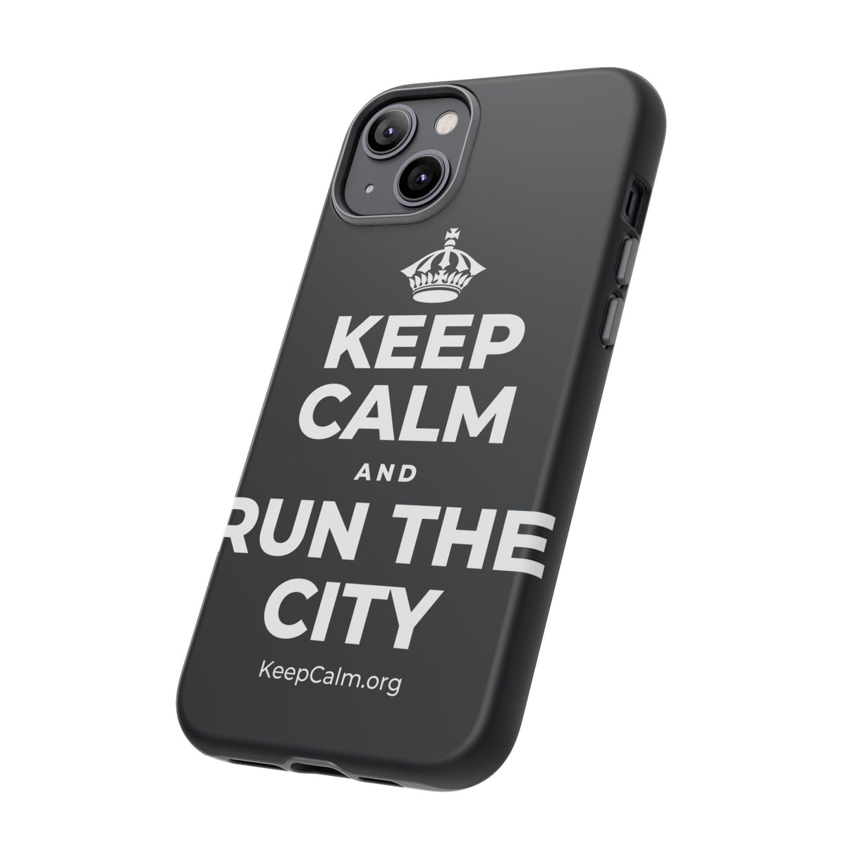 KEEP CALM AND RUN THE CITY Phone Case (Dark)