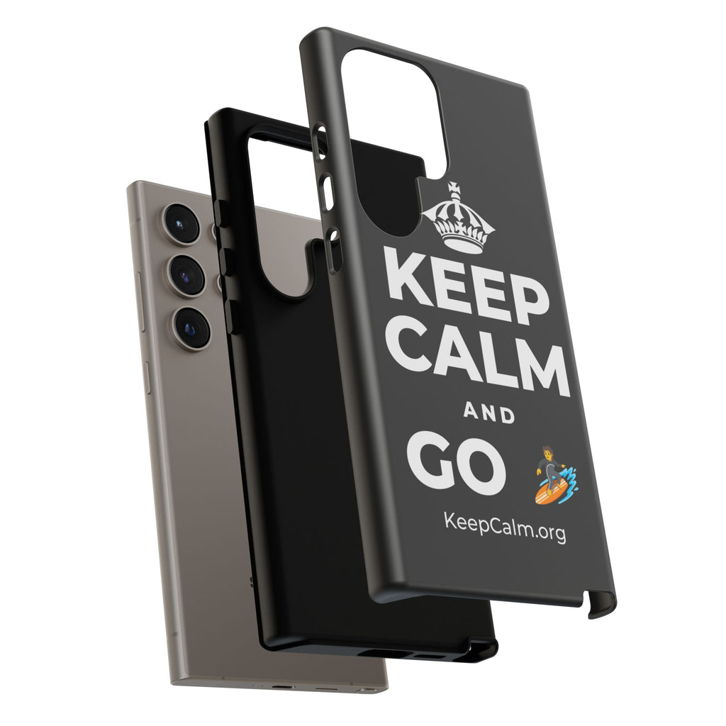 KEEP CALM AND GO 🏄 Phone Case