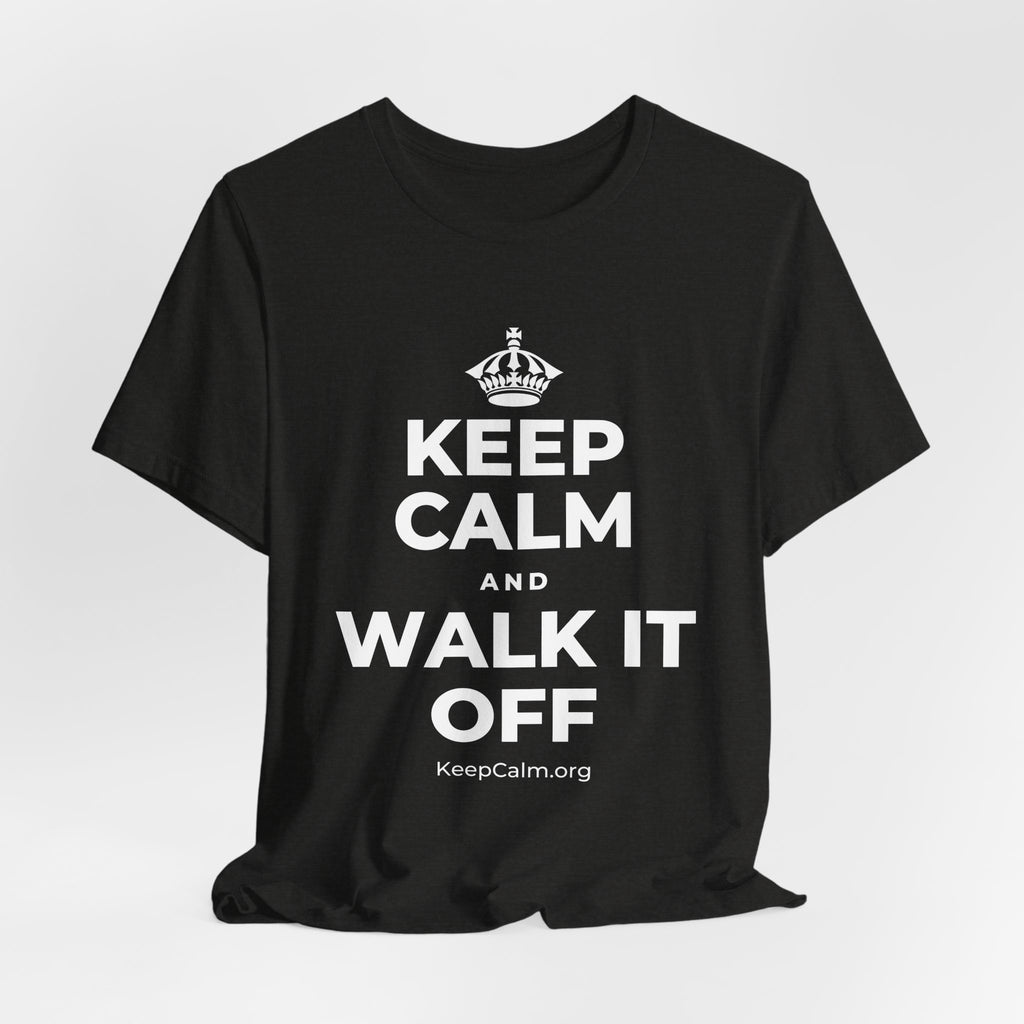 KEEP CALM AND WALK IT OFF T-Shirt (Soft Cream–Heather Mauve)
