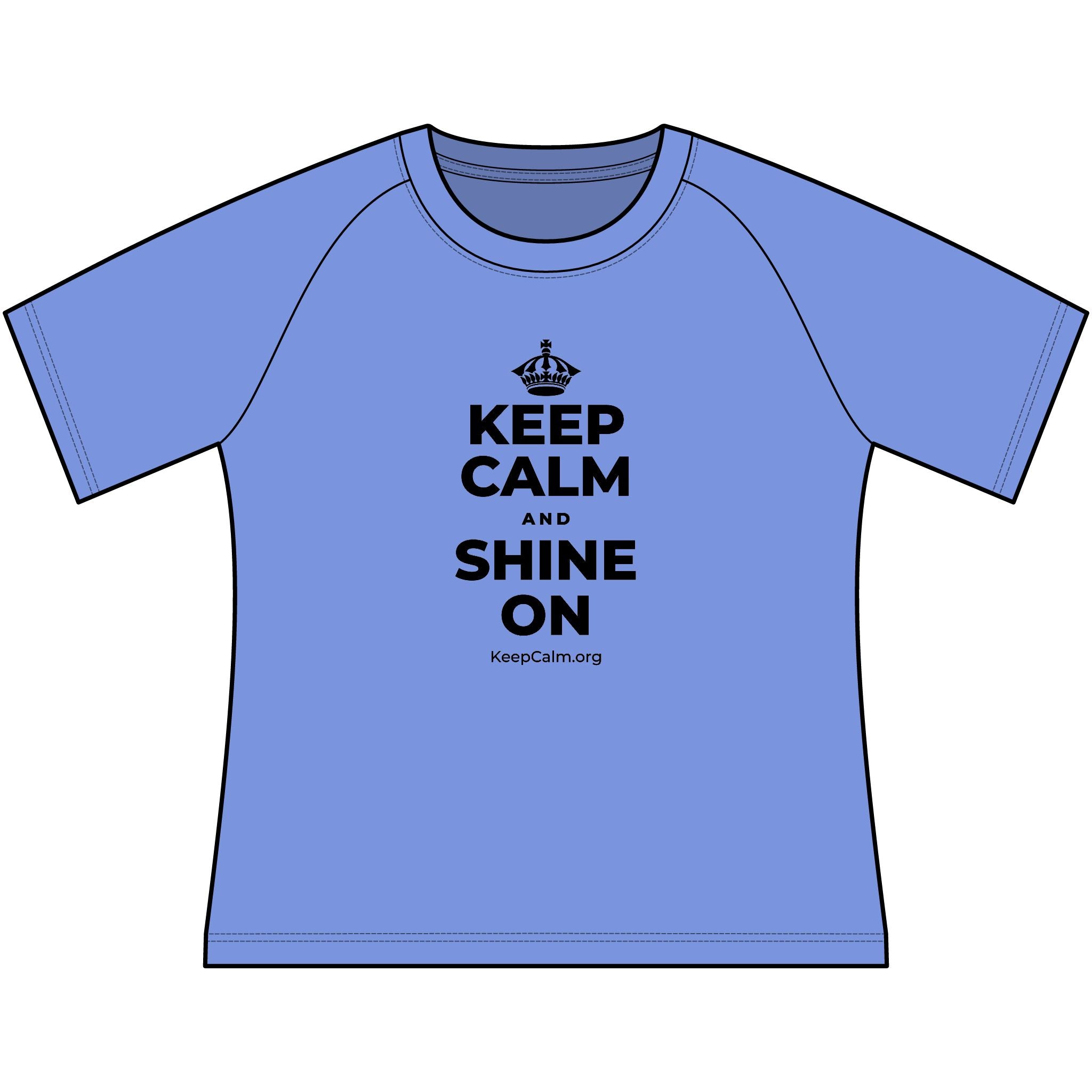 KEEP CALM AND SHINE ON Women's Raglan Tee