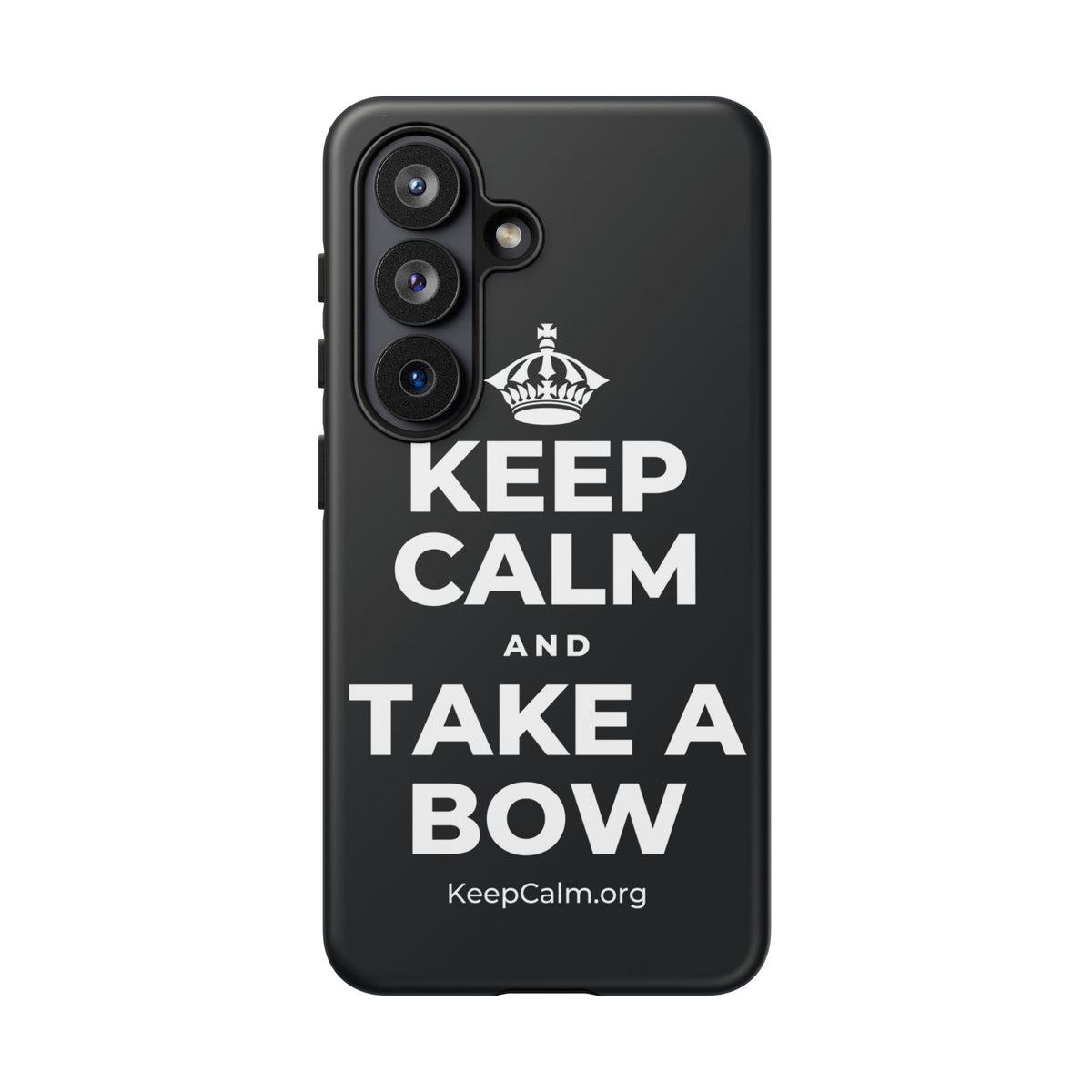 KEEP CALM AND TAKE A BOW Phone Case (Dark)