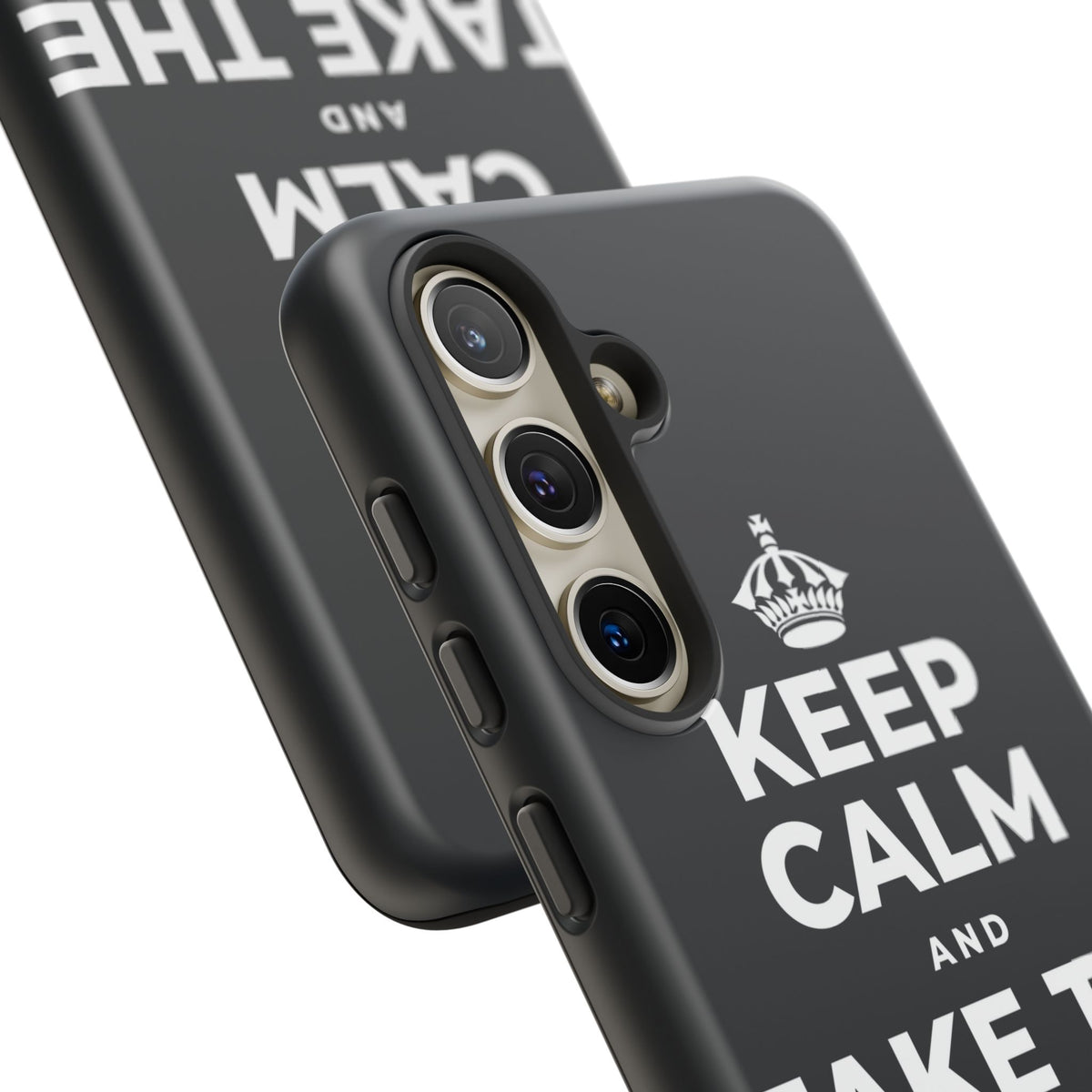 KEEP CALM AND TAKE THE FIRST STEP Phone Case (Dark)