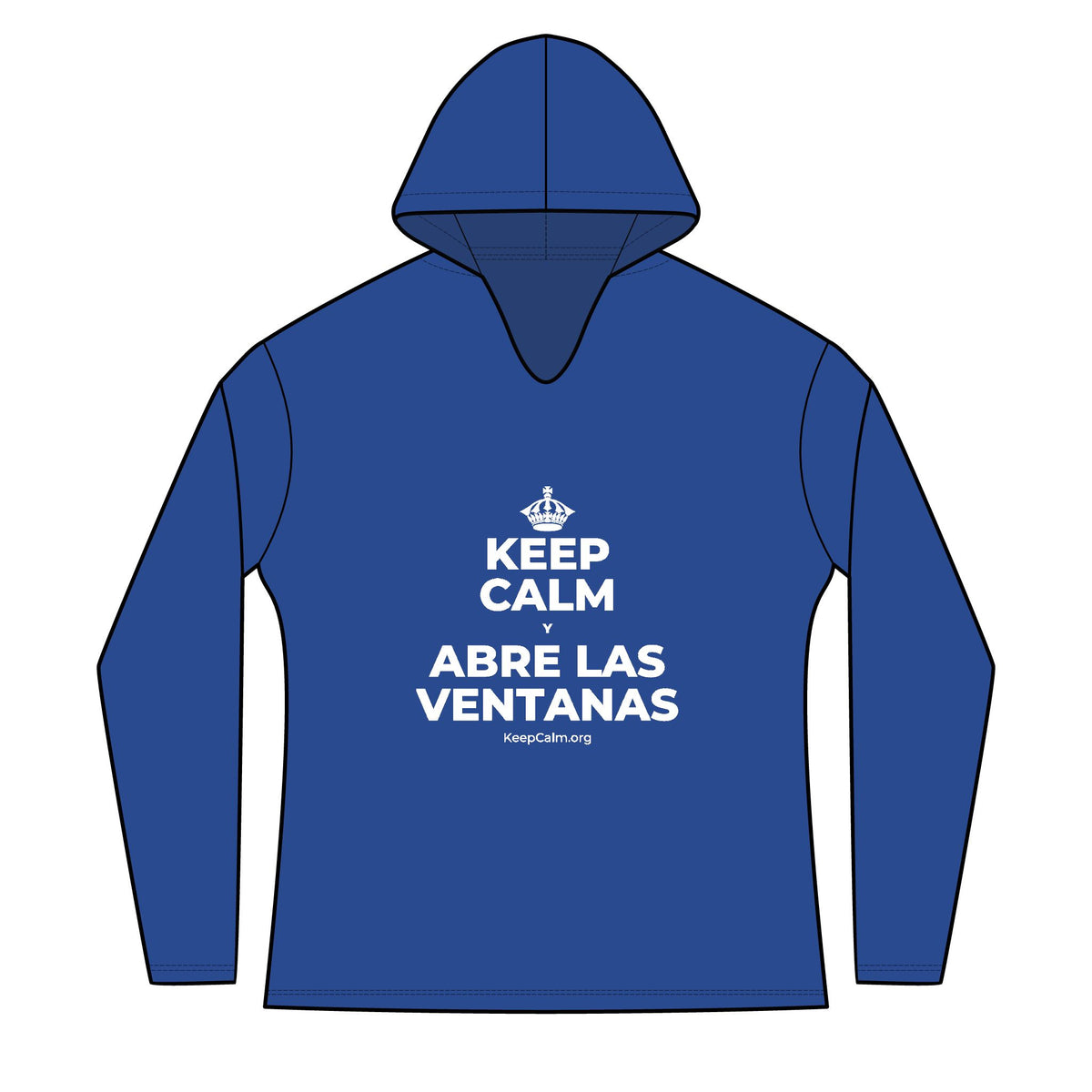 KEEP CALM Y ABRE LAS VENTANAS Women's Long Sleeve Hoodie