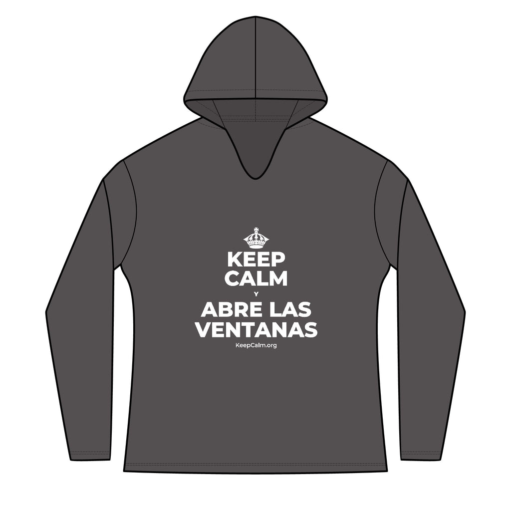 KEEP CALM Y ABRE LAS VENTANAS Women's Long Sleeve Hoodie