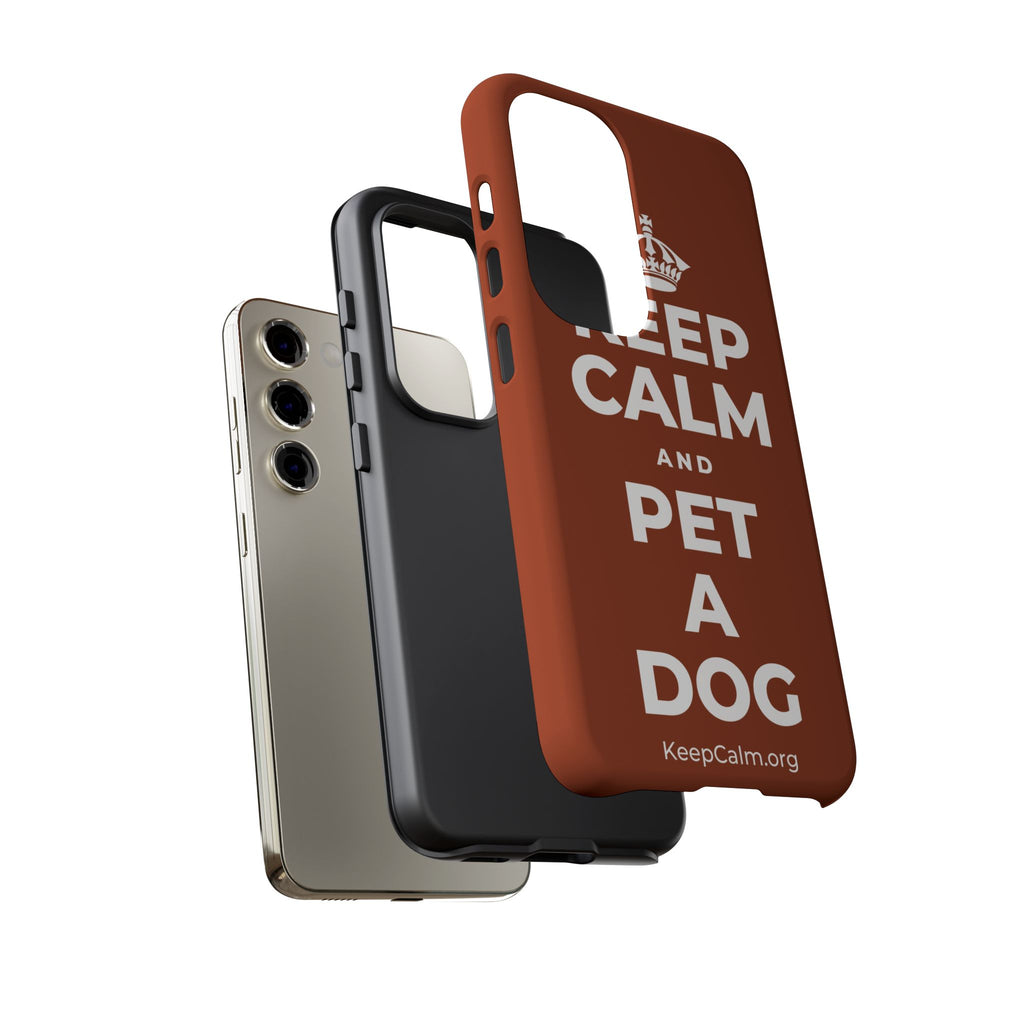 KEEP CALM AND PET A DOG Phone Case