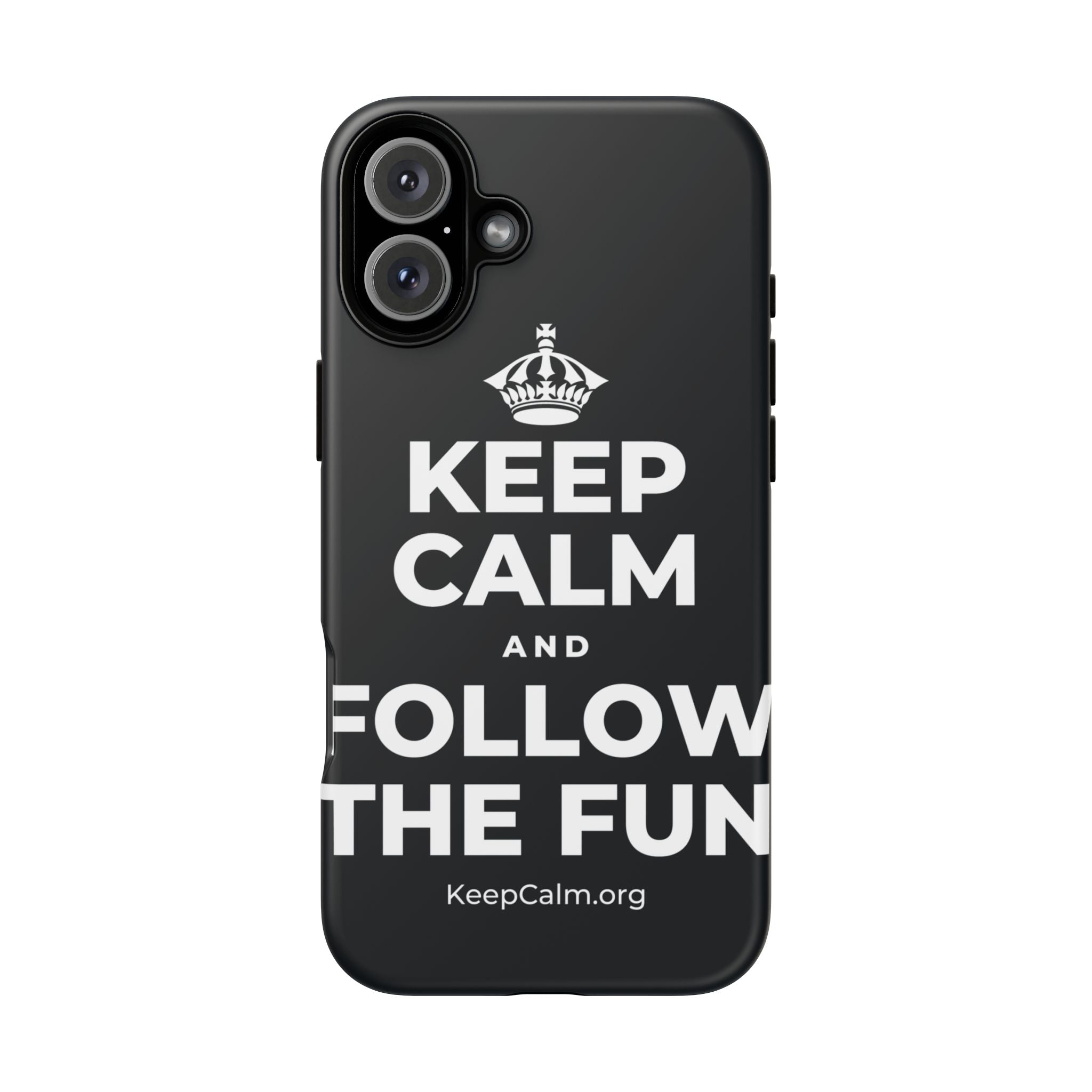 KEEP CALM AND FOLLOW THE FUN Phone Case (Dark)