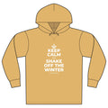 KEEP CALM AND SHAKE OFF THE WINTER Organic Hoodie Tee