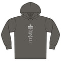 KEEP CALM AND آہستہ شروع کرو، مضبوط ختم کرو Organic Hoodie Tee
