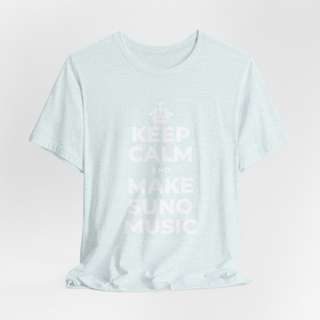 KEEP CALM AND MAKE SUNO MUSIC T-Shirt (Soft Cream–Heather Mauve)