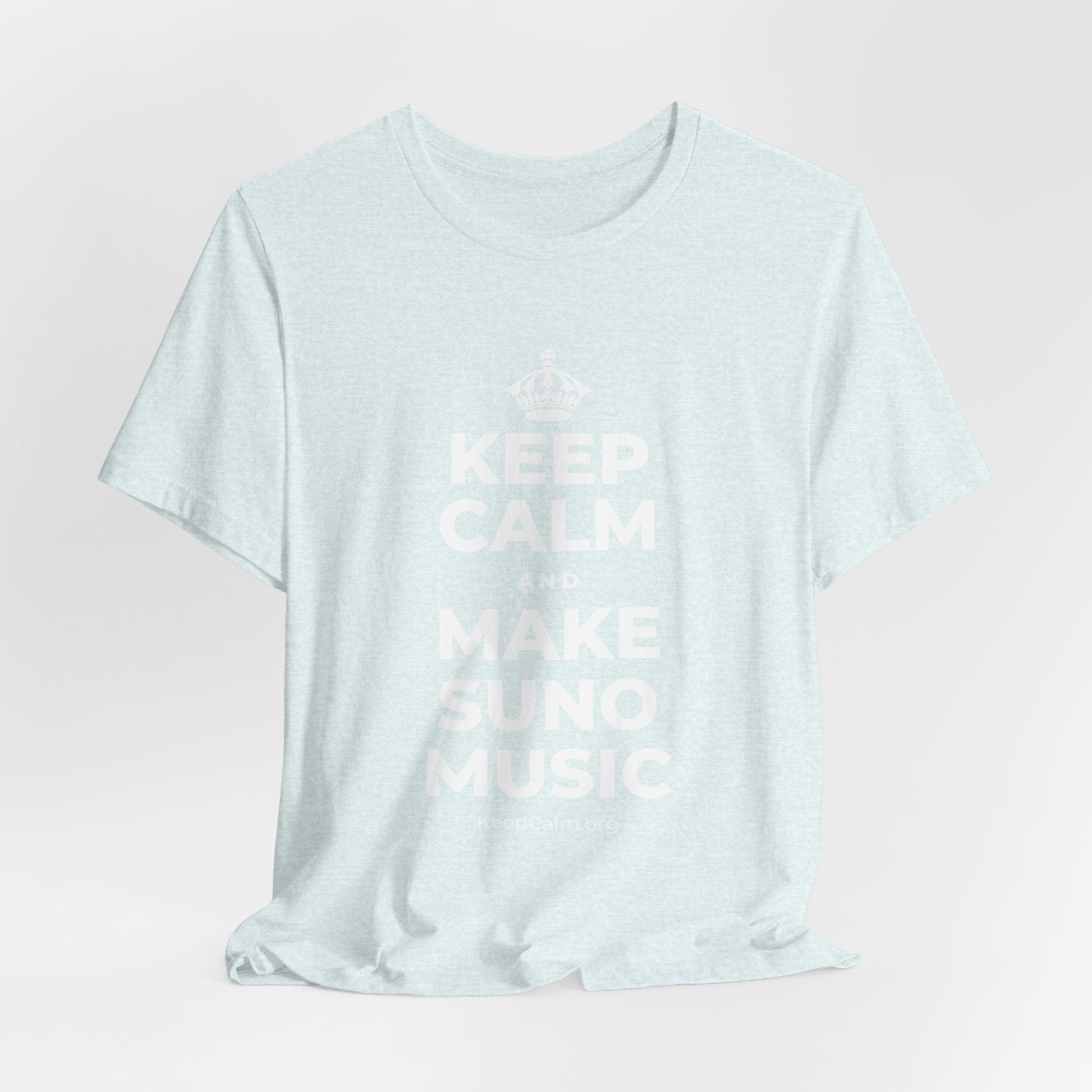 KEEP CALM AND MAKE SUNO MUSIC T-Shirt (Soft Cream–Heather Mauve)