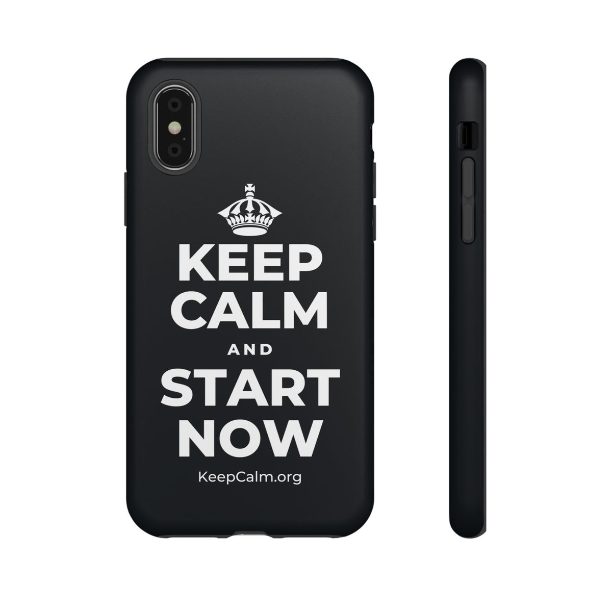 KEEP CALM AND START NOW Phone Case (Dark)