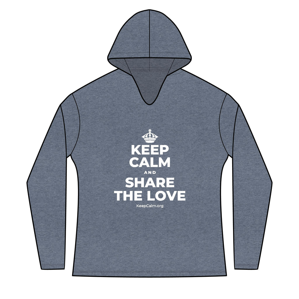 KEEP CALM AND SHARE THE LOVE Women's Long Sleeve Hoodie