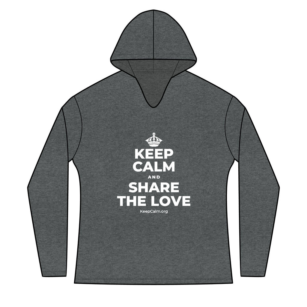 KEEP CALM AND SHARE THE LOVE Women's Long Sleeve Hoodie