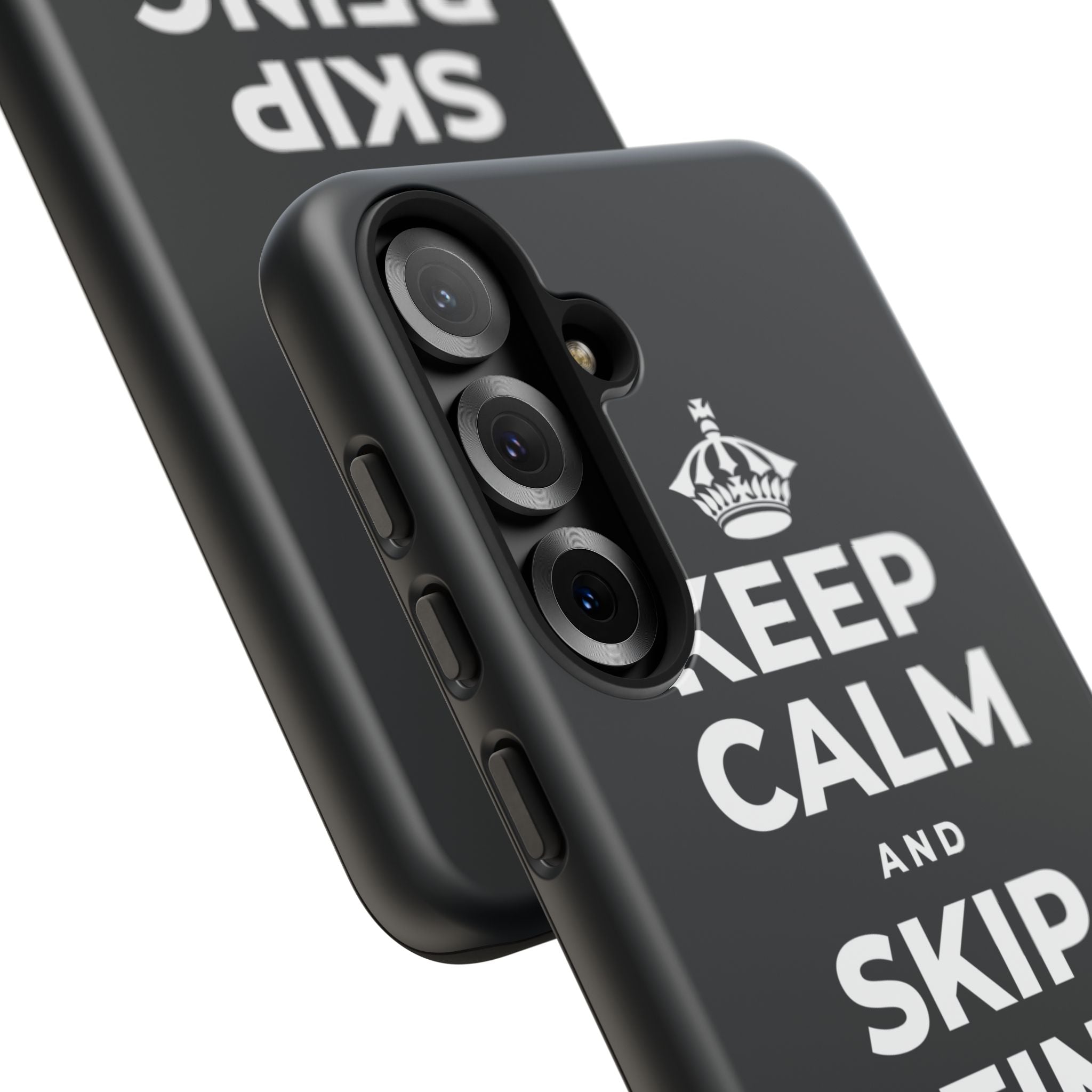 KEEP CALM AND SKIP BEING OKAY TODAY Phone Case (Dark)