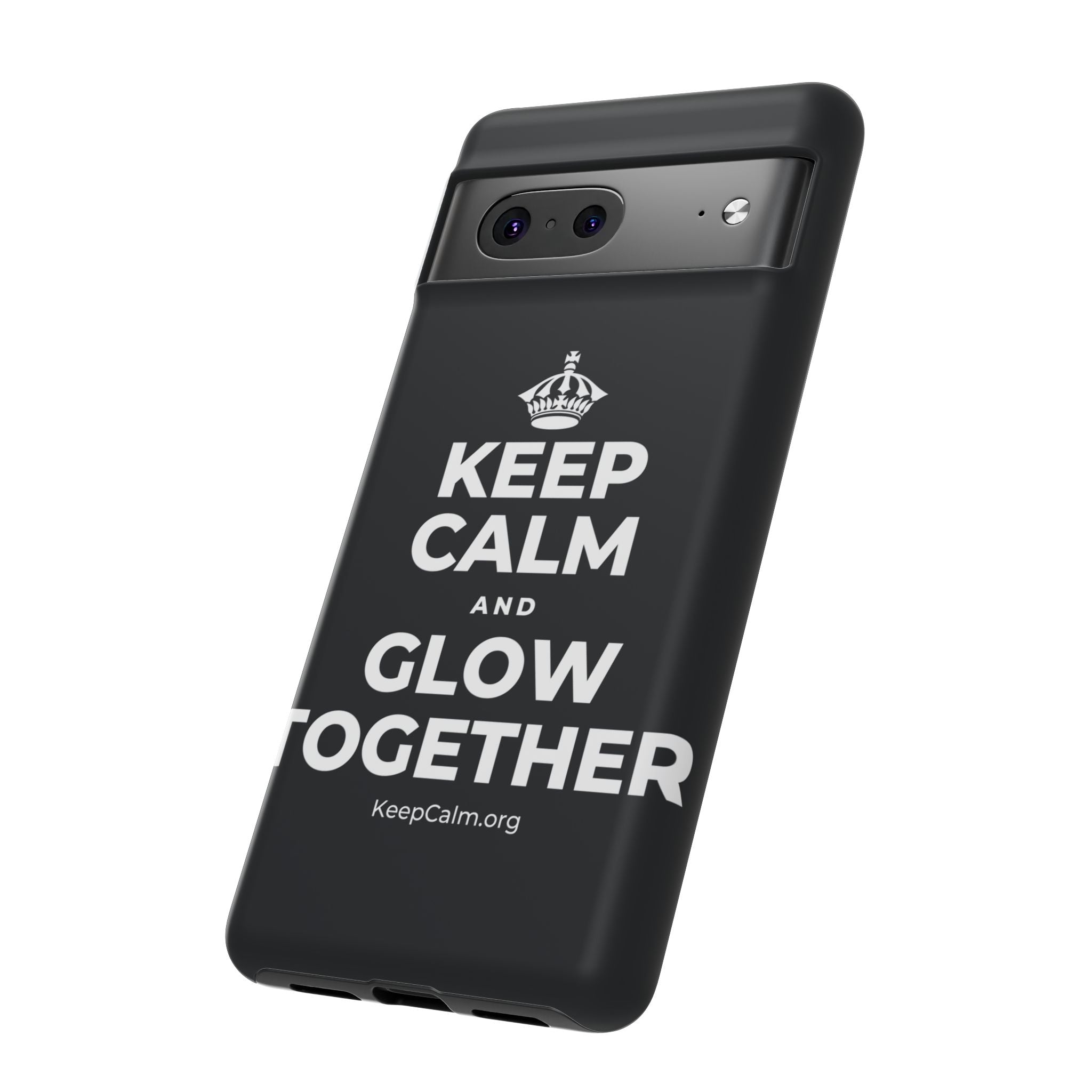 KEEP CALM AND GLOW TOGETHER Phone Case (Dark)