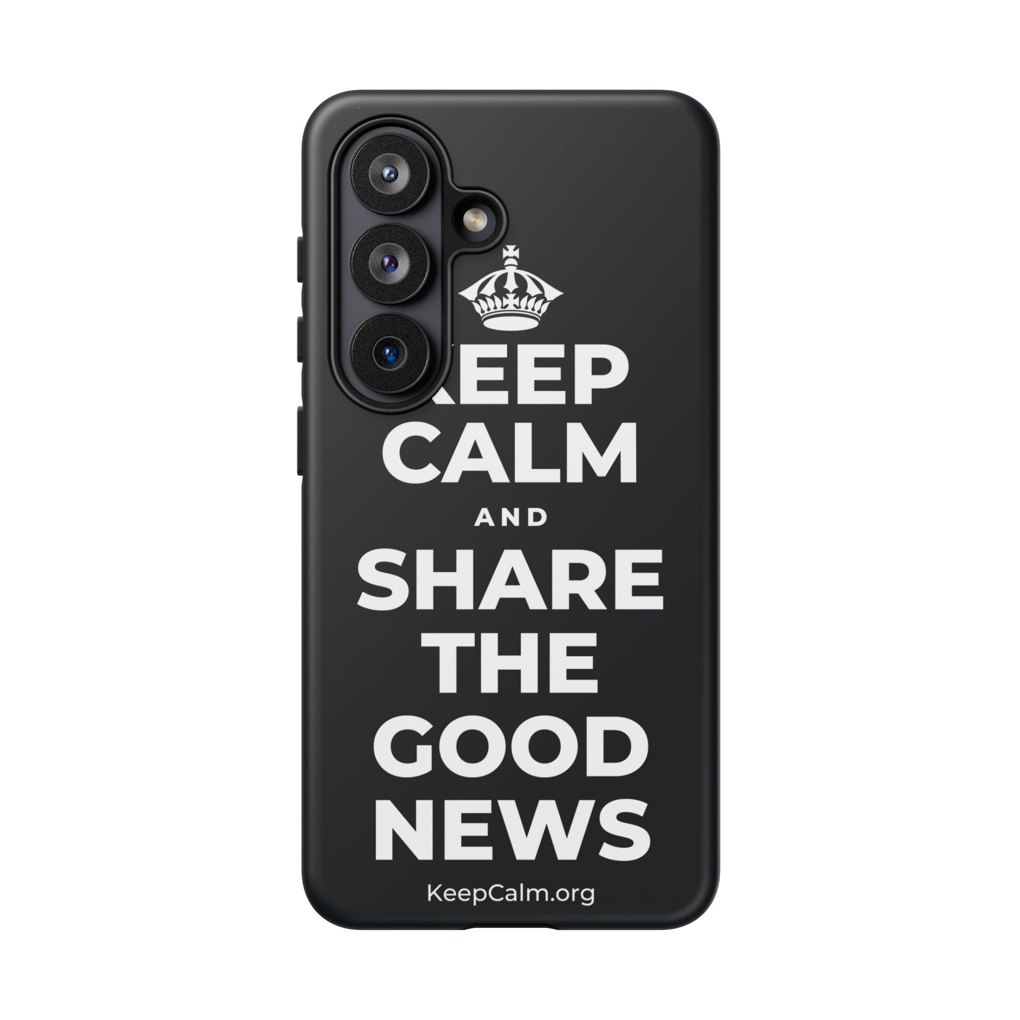 KEEP CALM AND SHARE THE GOOD NEWS Phone Case (Dark)