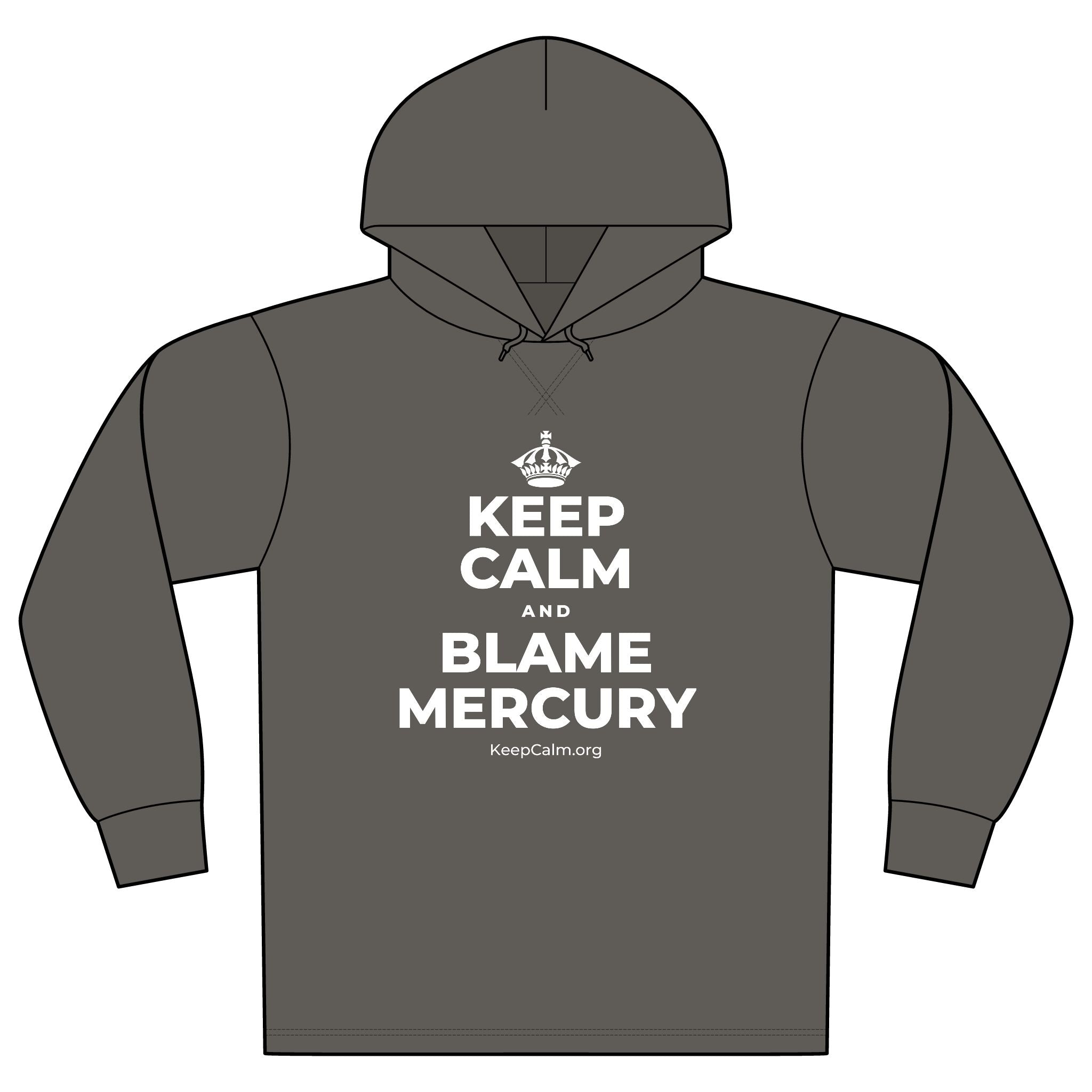 KEEP CALM AND BLAME MERCURY Organic Hoodie Tee