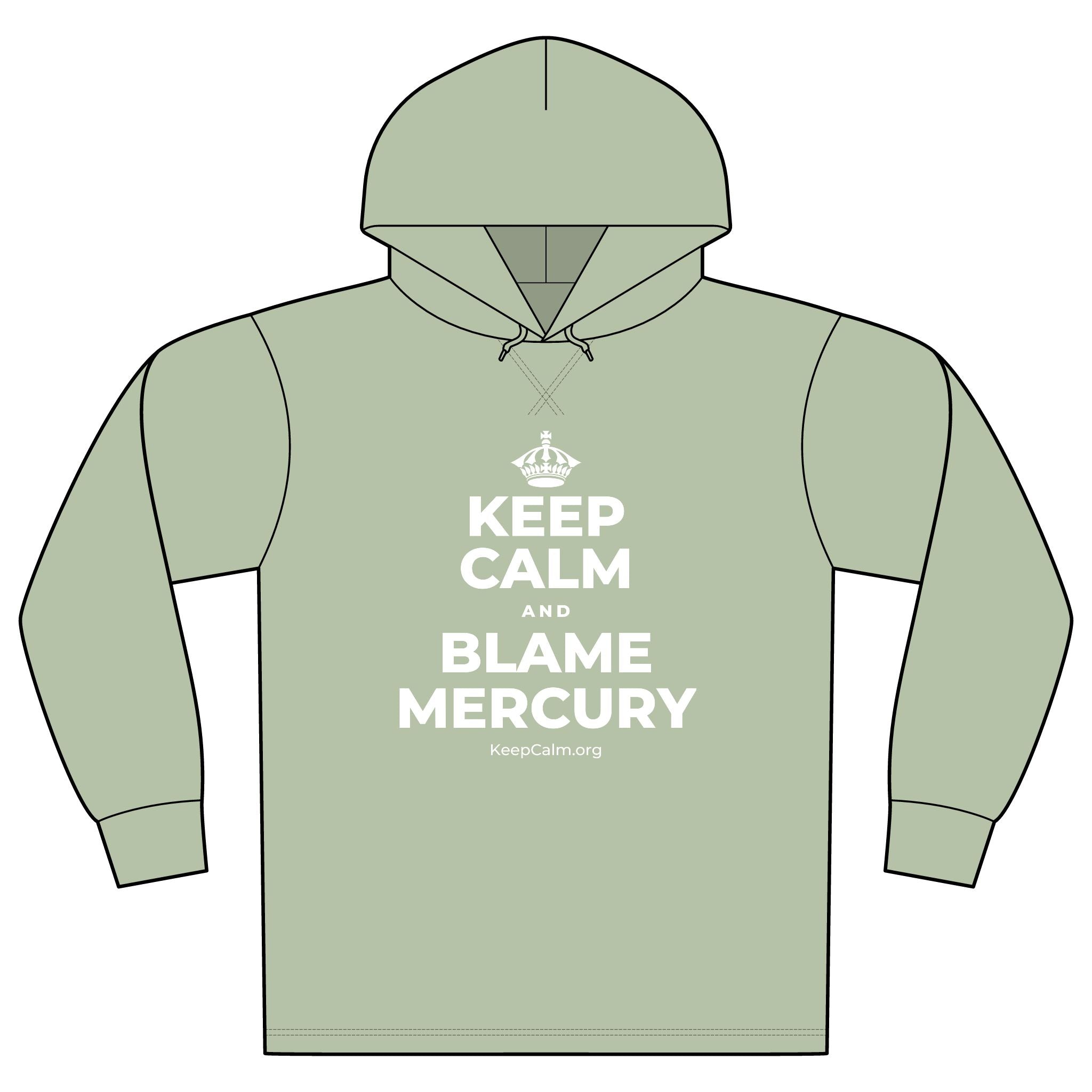 KEEP CALM AND BLAME MERCURY Organic Hoodie Tee
