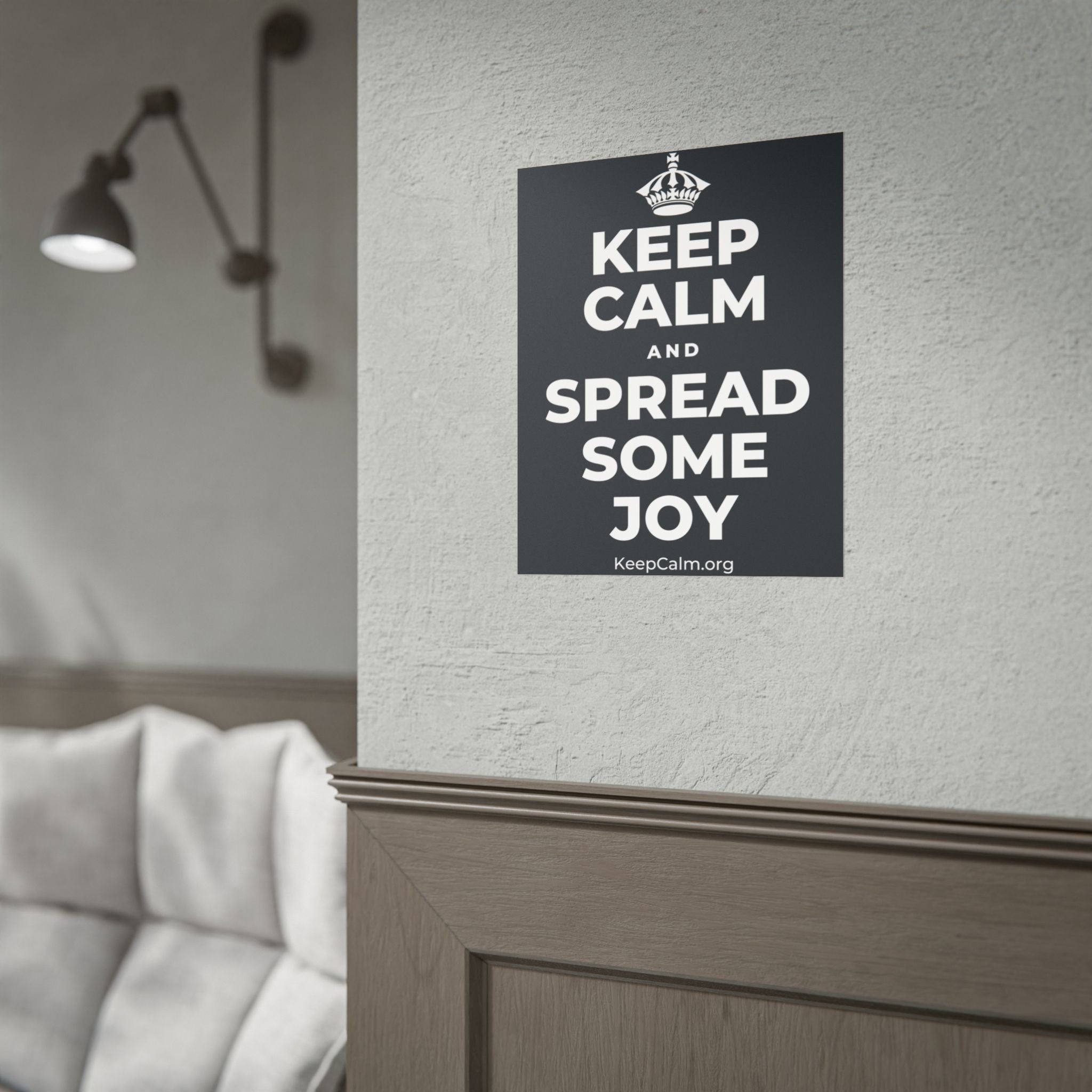 KEEP CALM AND SPREAD SOME JOY Poster (Dark)