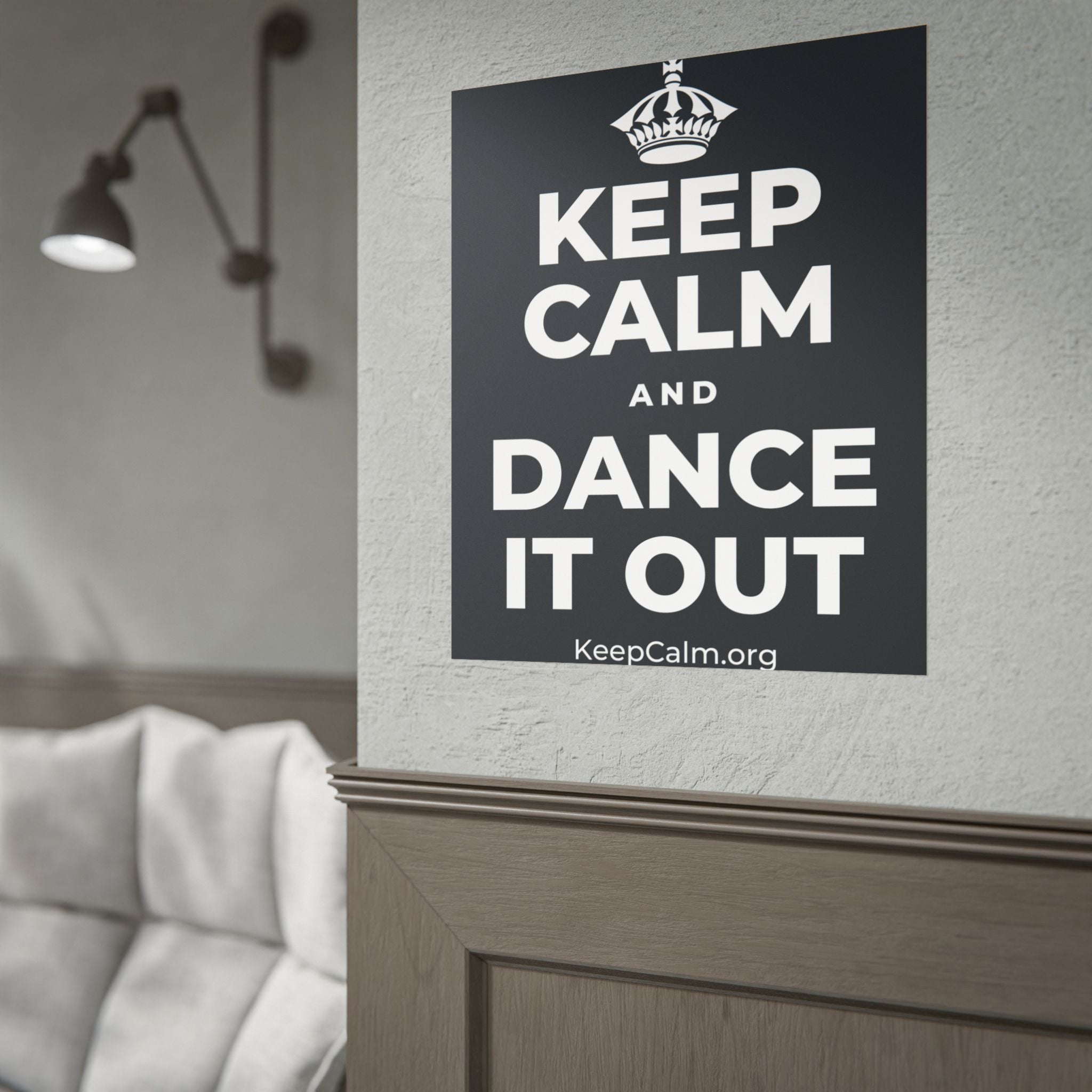 KEEP CALM AND DANCE IT OUT Poster (Dark)