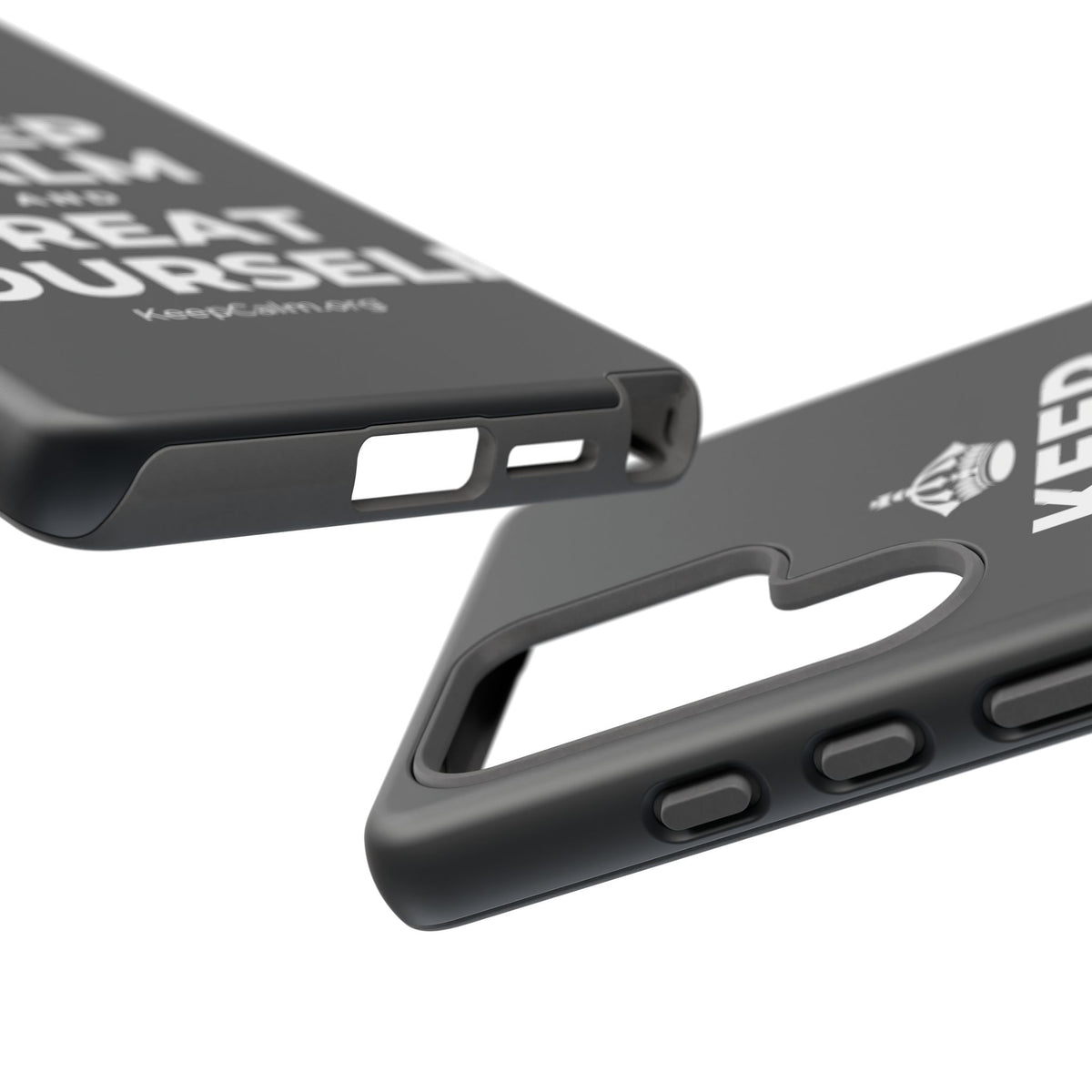 KEEP CALM AND TREAT YOURSELF Phone Case (Dark)