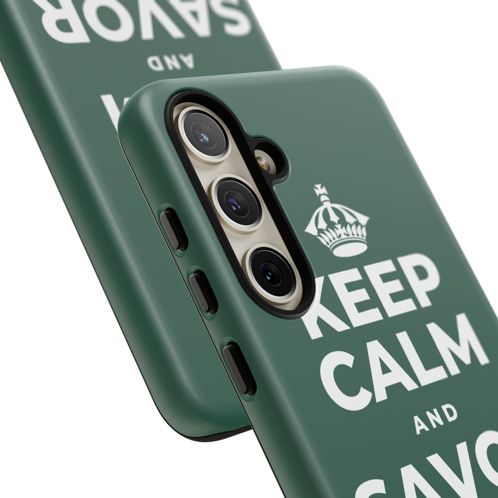 KEEP CALM AND SAVOR THE SIMPLE Phone Case