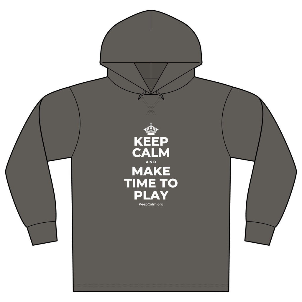 KEEP CALM AND MAKE TIME TO PLAY Organic Hoodie Tee