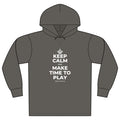 KEEP CALM AND MAKE TIME TO PLAY Organic Hoodie Tee