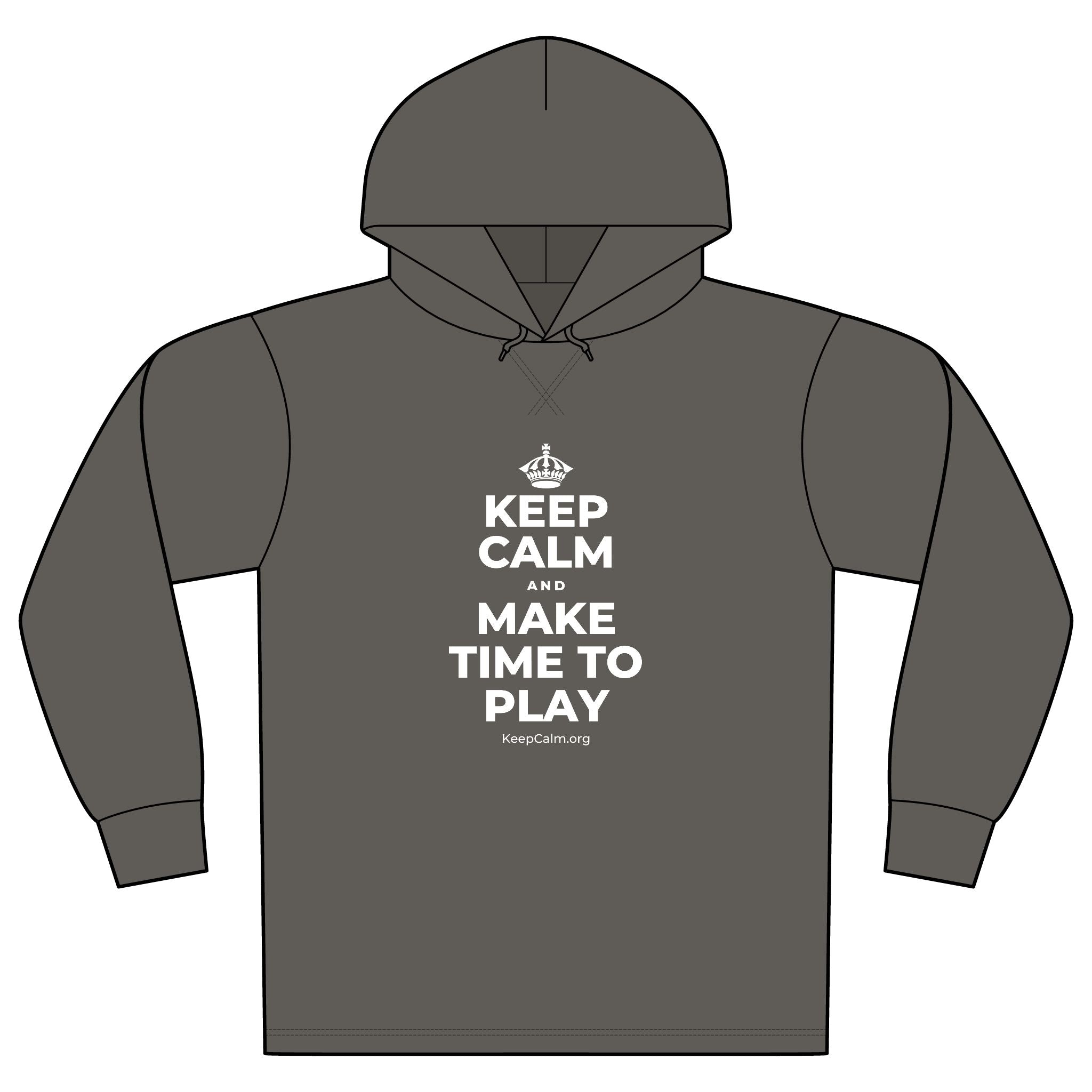 KEEP CALM AND MAKE TIME TO PLAY Organic Hoodie Tee