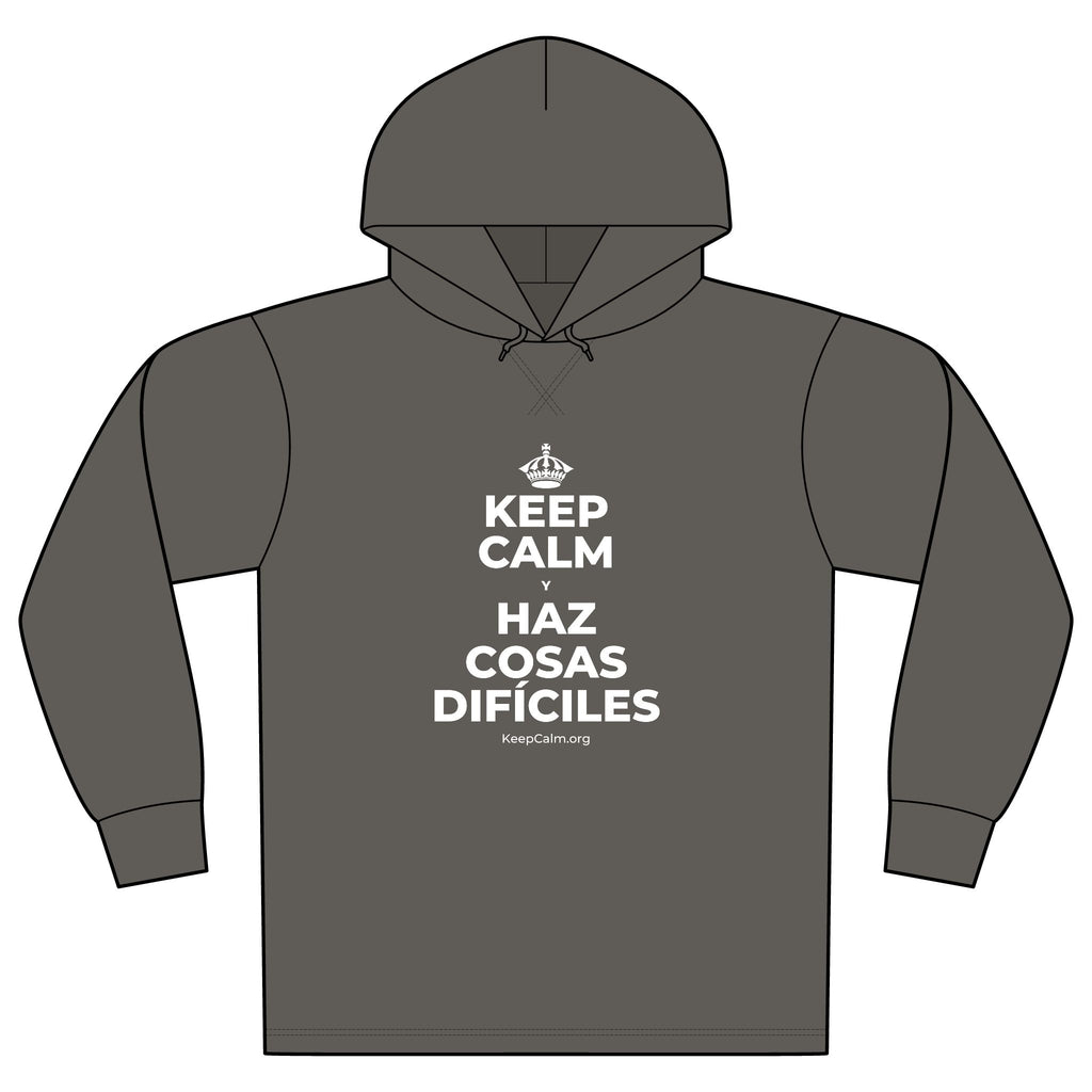 KEEP CALM Y HAZ COSAS DIFÍCILES Organic Hoodie Tee