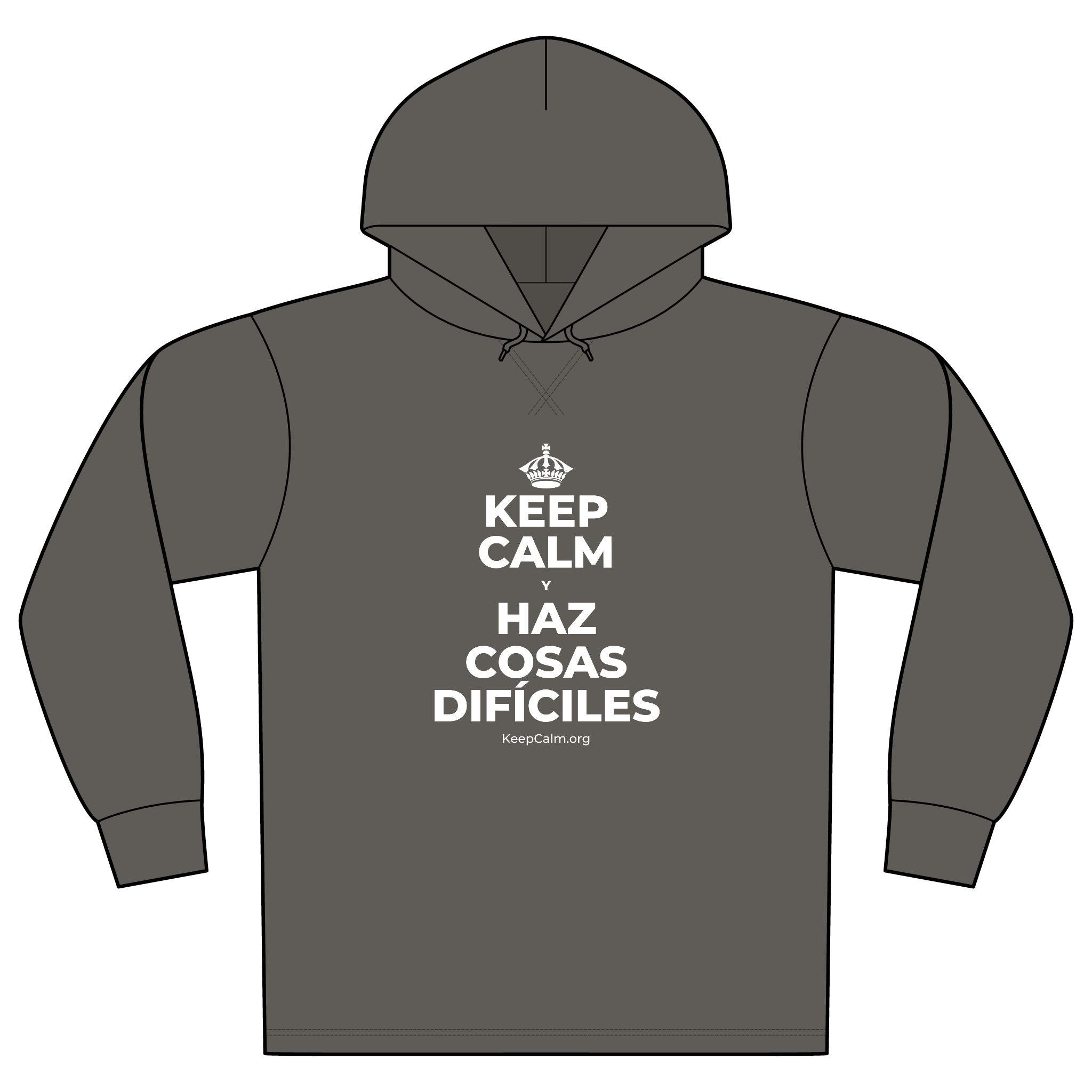 KEEP CALM Y HAZ COSAS DIFÍCILES Organic Hoodie Tee