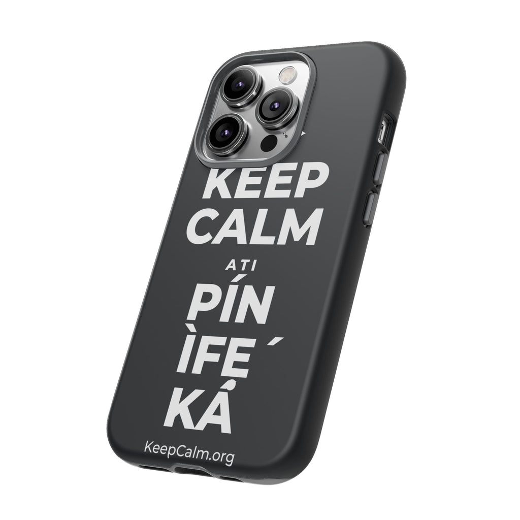 KEEP CALM ATI PÍN ÌFẸ́ KÁ Phone Case (Dark)