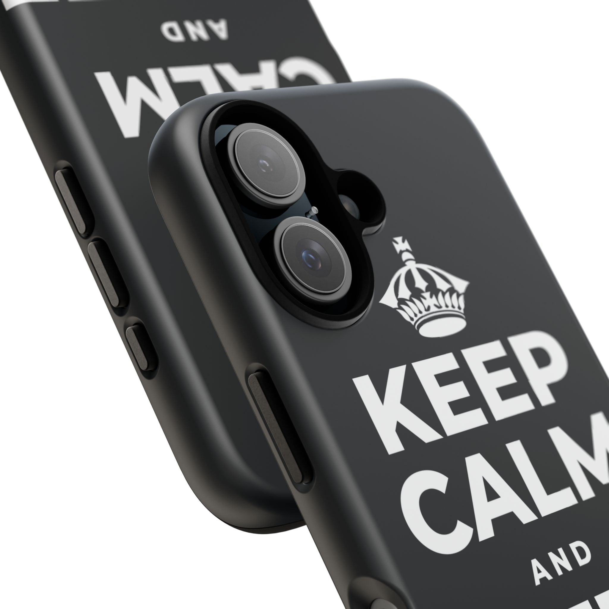 KEEP CALM AND COFFEE FIRST Phone Case (Dark)