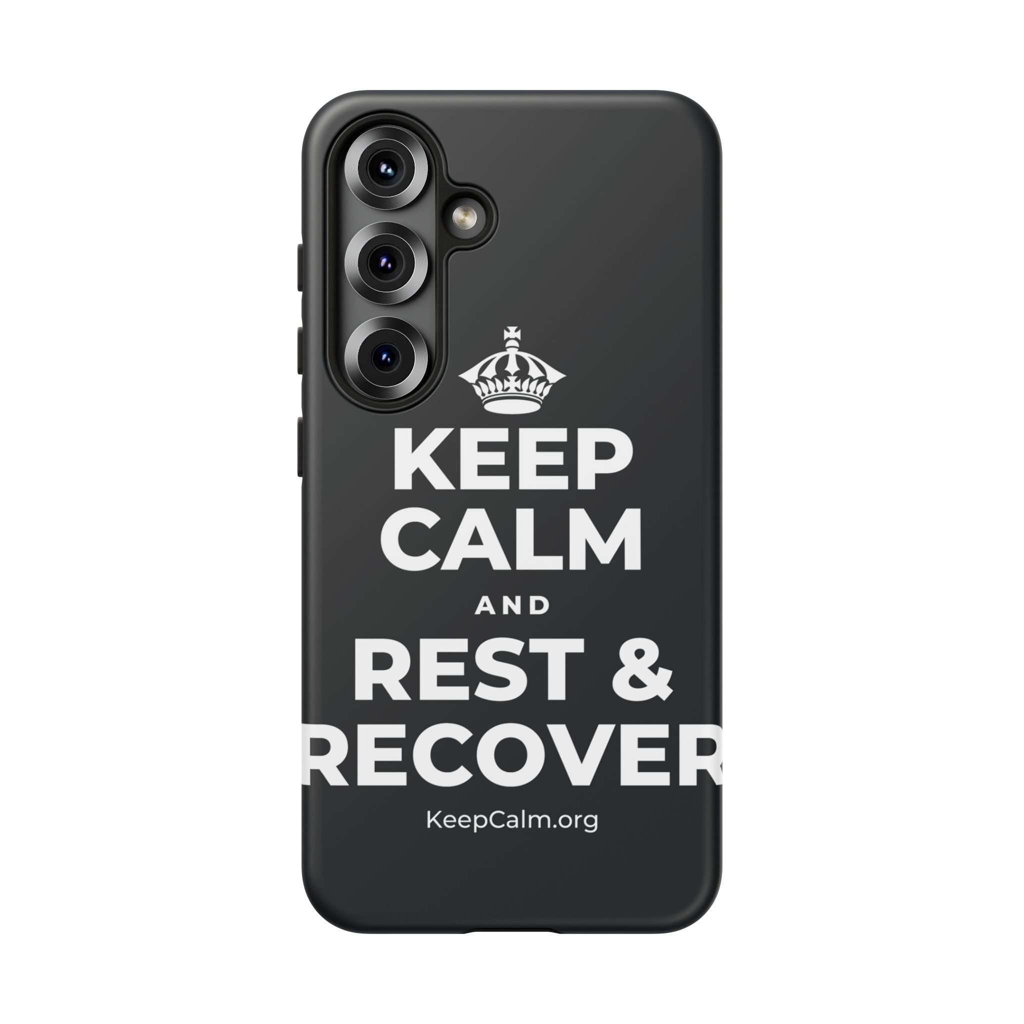 KEEP CALM AND REST & RECOVER Phone Case (Dark)