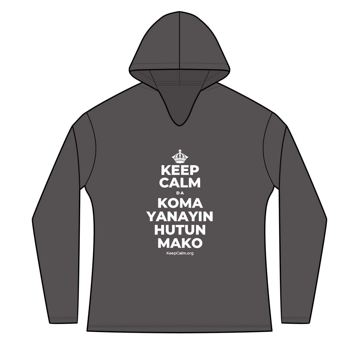 KEEP CALM DA KOMA YANAYIN HUTUN MAKO Women's Long Sleeve Hoodie