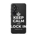 KEEP CALM AND LOCK IN Phone Case (Dark)