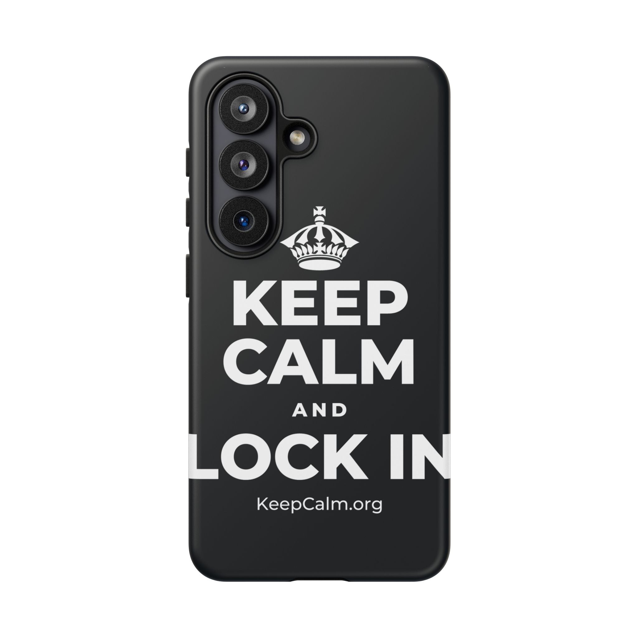 KEEP CALM AND LOCK IN Phone Case (Dark)