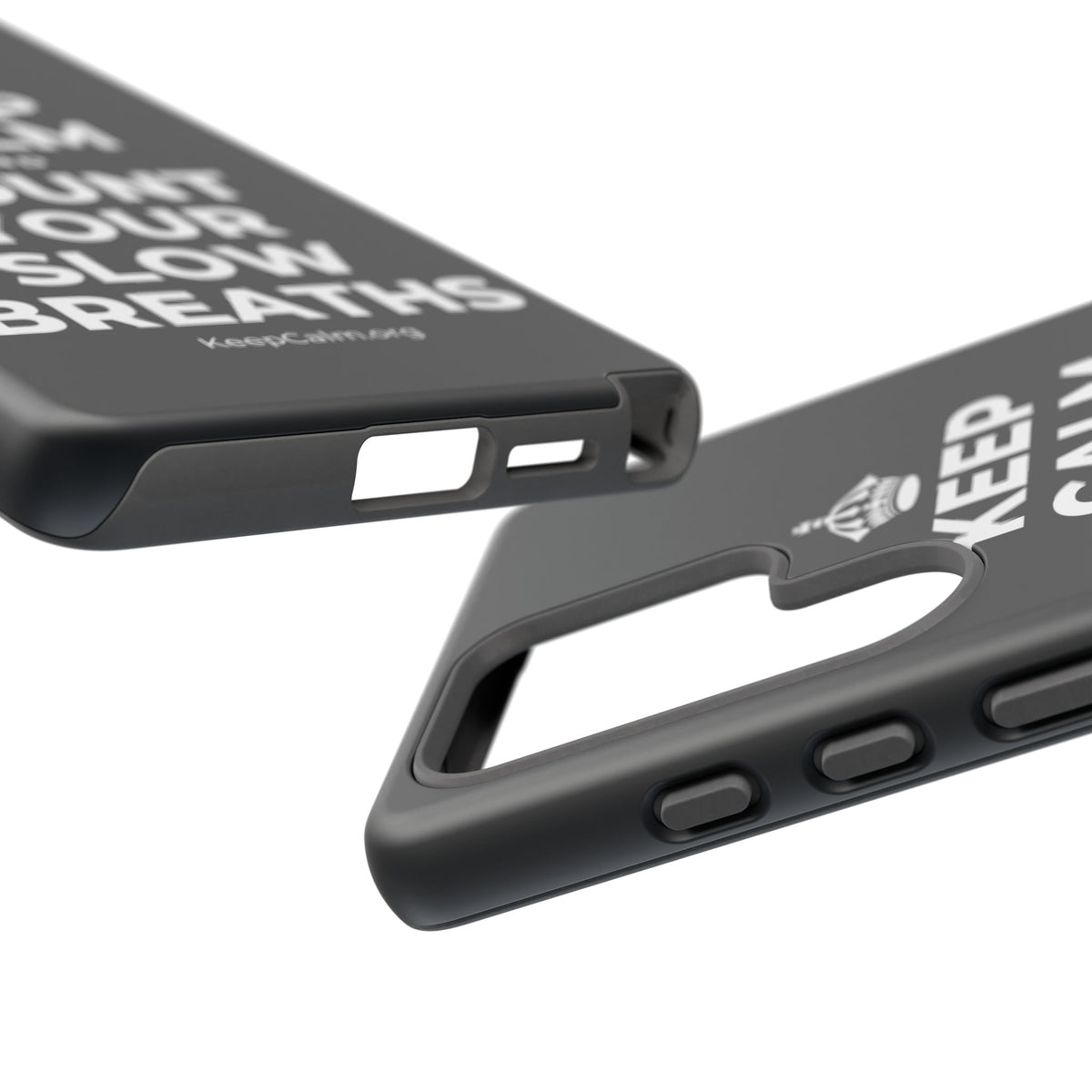 KEEP CALM AND COUNT YOUR SLOW BREATHS Phone Case (Dark)