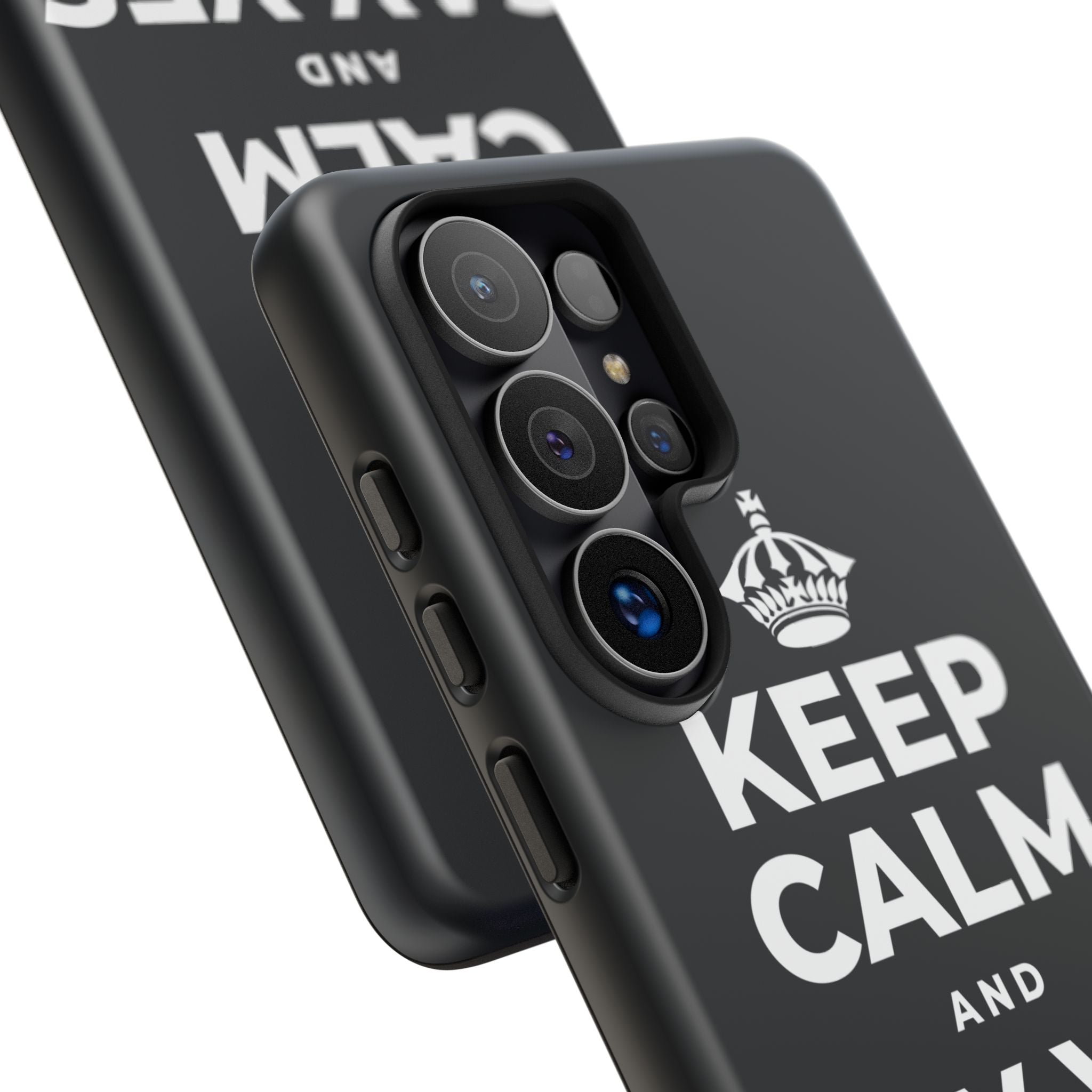 KEEP CALM AND SAY YES TO FUN Phone Case (Dark)
