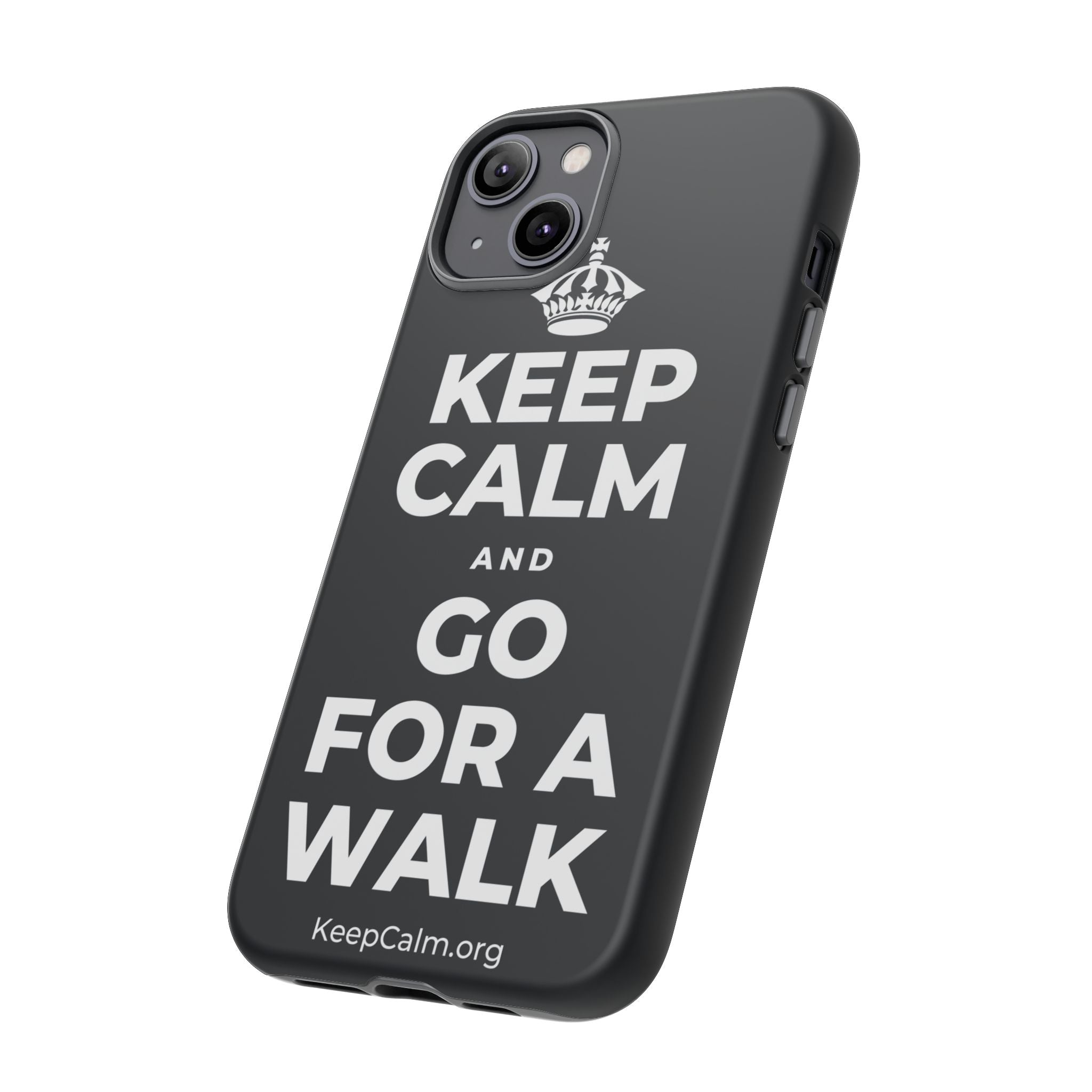 KEEP CALM AND GO FOR A WALK Phone Case (Dark)