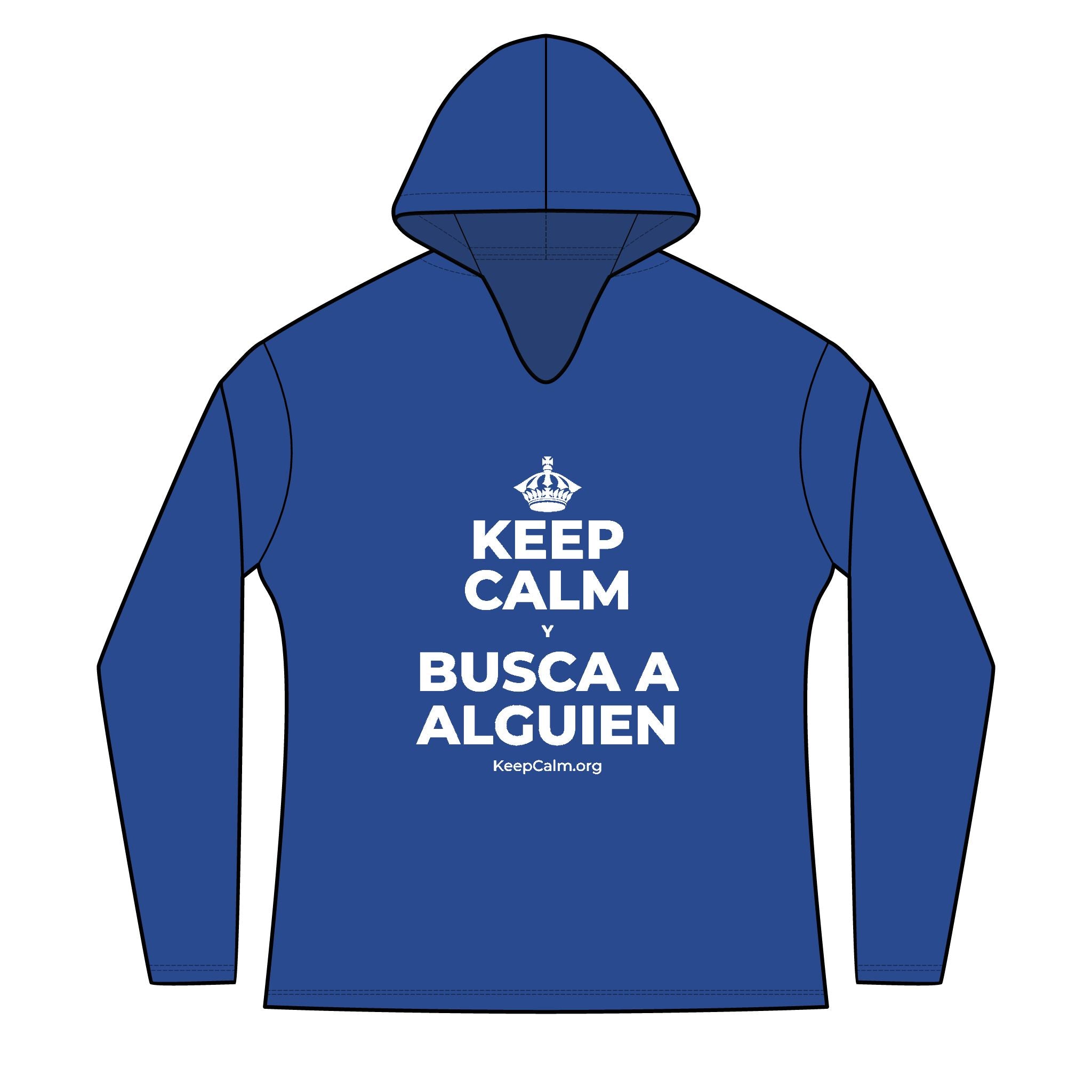 KEEP CALM Y BUSCA A ALGUIEN Women's Long Sleeve Hoodie