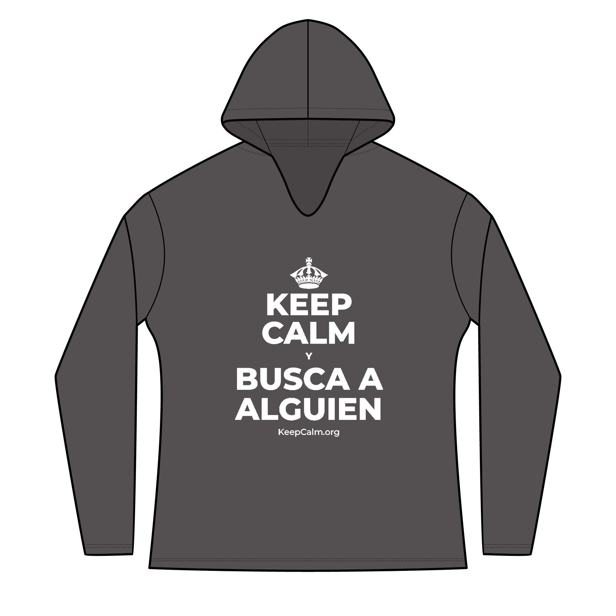 KEEP CALM Y BUSCA A ALGUIEN Women's Long Sleeve Hoodie
