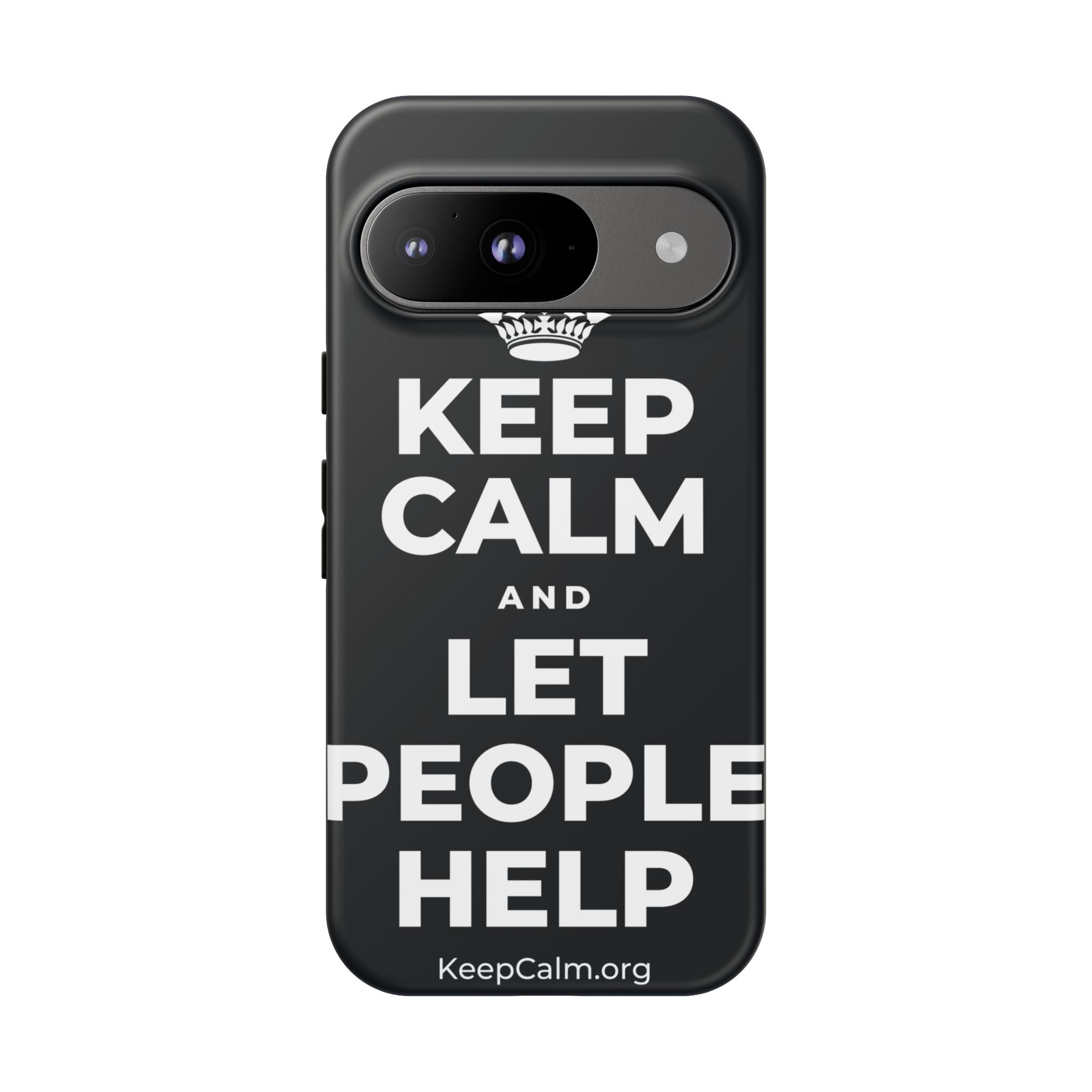 KEEP CALM AND LET PEOPLE HELP Phone Case (Dark)