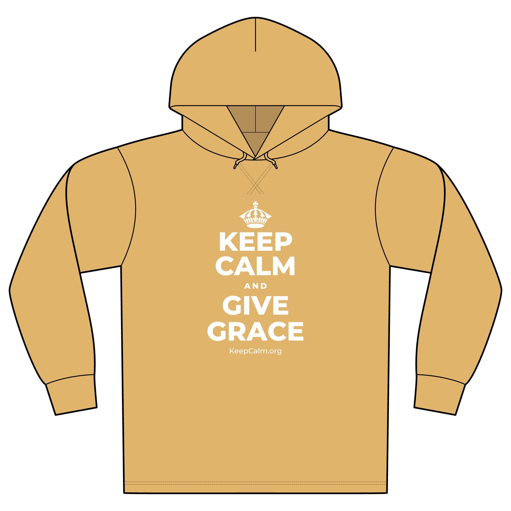 KEEP CALM AND GIVE GRACE Organic Hoodie Tee