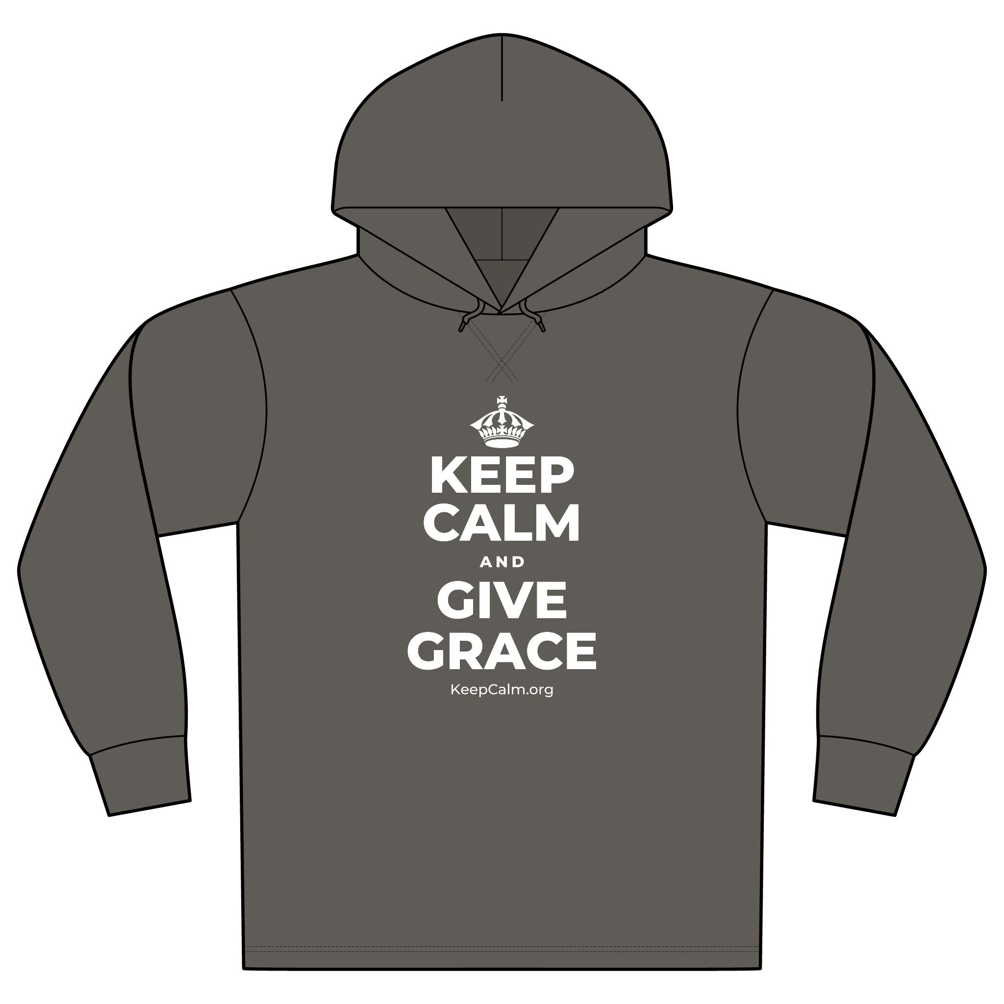 KEEP CALM AND GIVE GRACE Organic Hoodie Tee