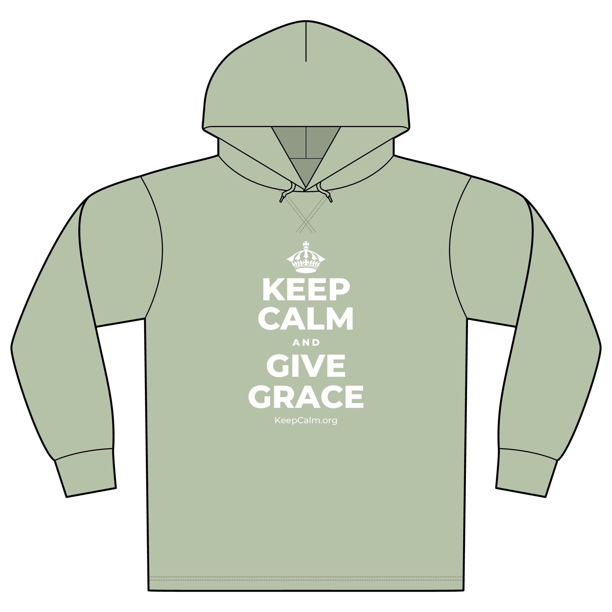 KEEP CALM AND GIVE GRACE Organic Hoodie Tee