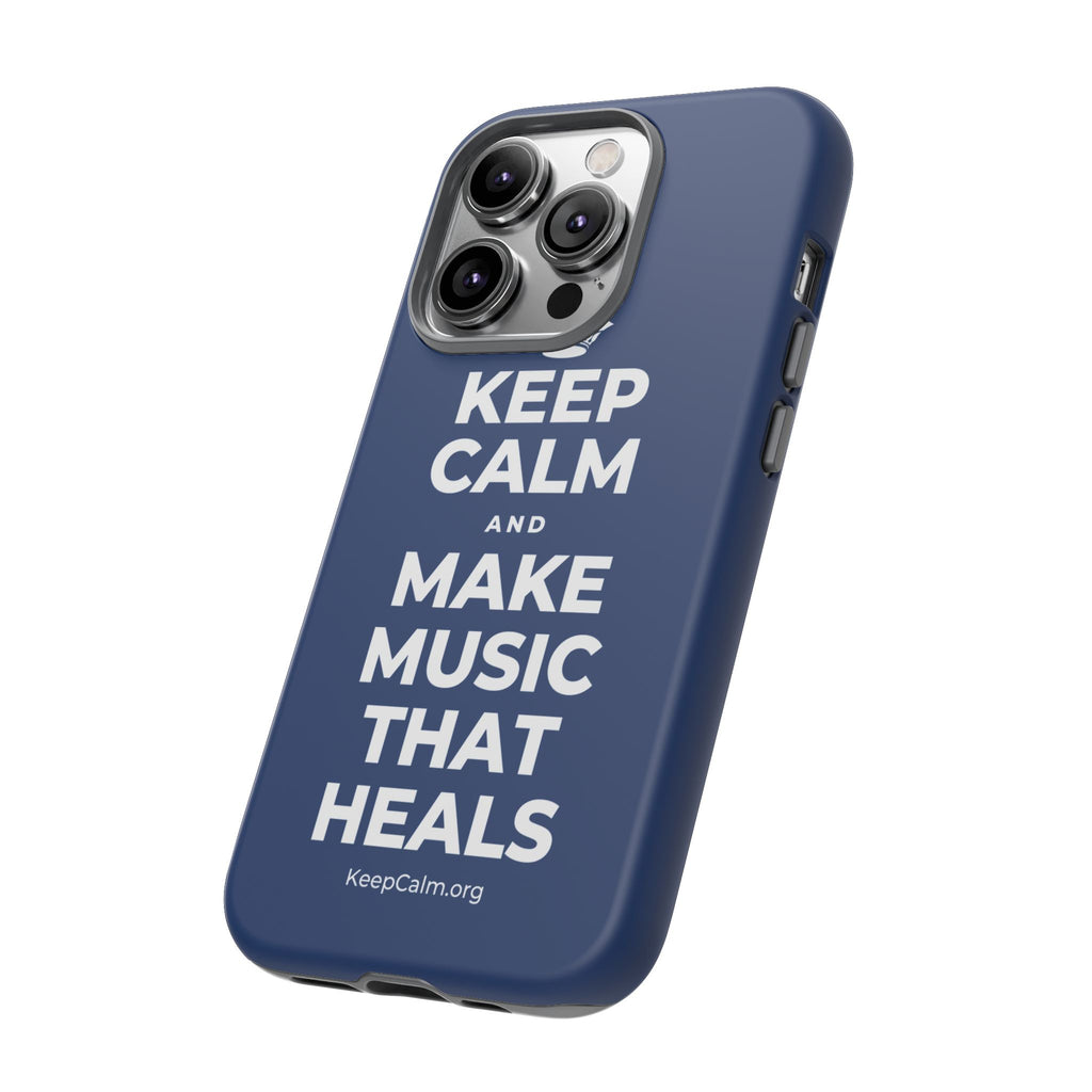 KEEP CALM AND MAKE MUSIC THAT HEALS Phone Case