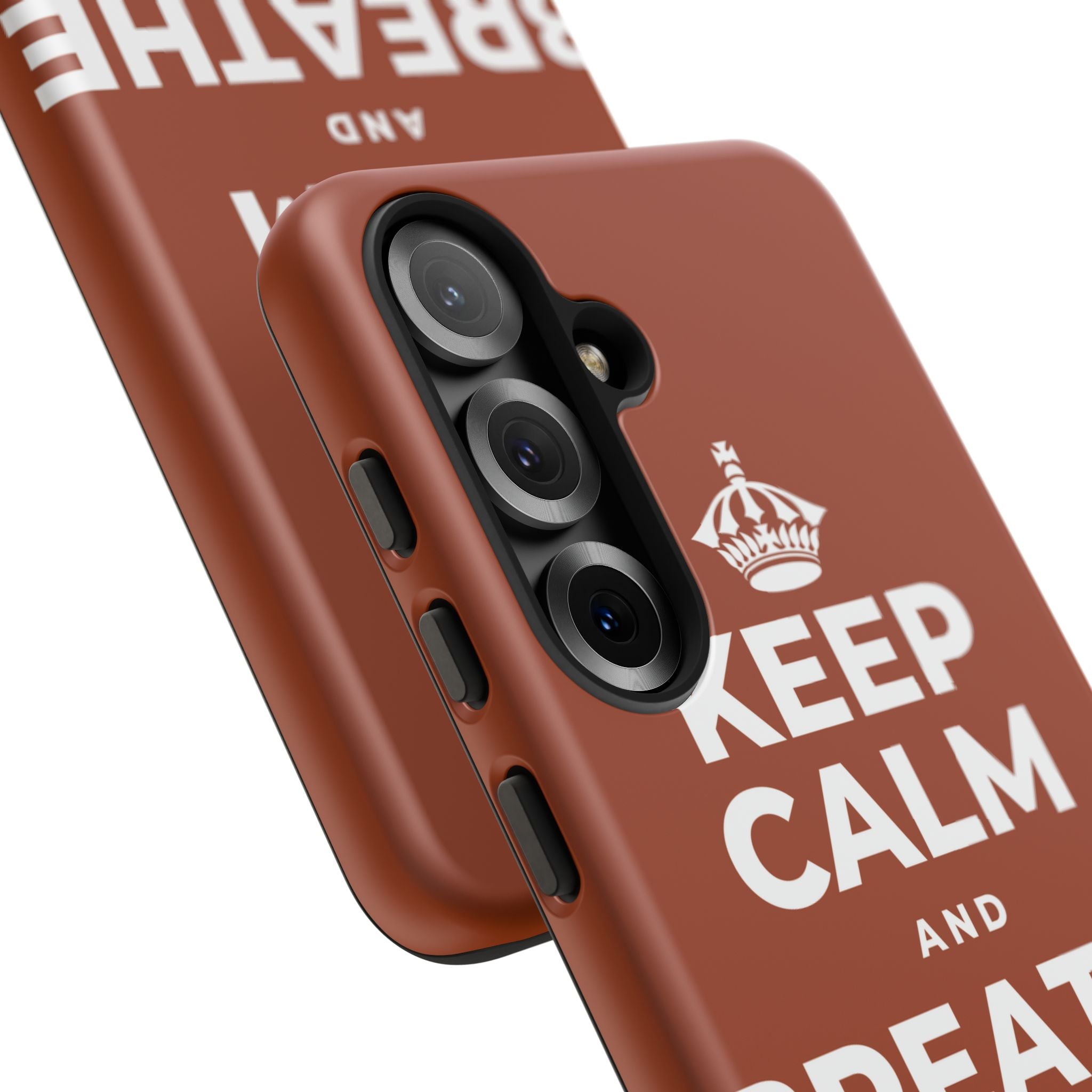 KEEP CALM AND BREATHE IN FOR FOUR Phone Case